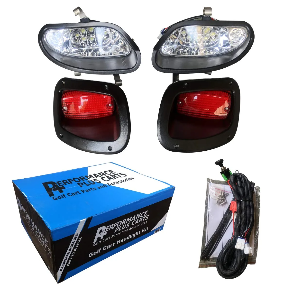 E-Z-GO TXT LED Headlight and Tail Light Kit 2014+