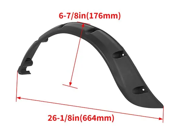BALOCEO RI-369 Fender Flares for Club Car Precedent image 3