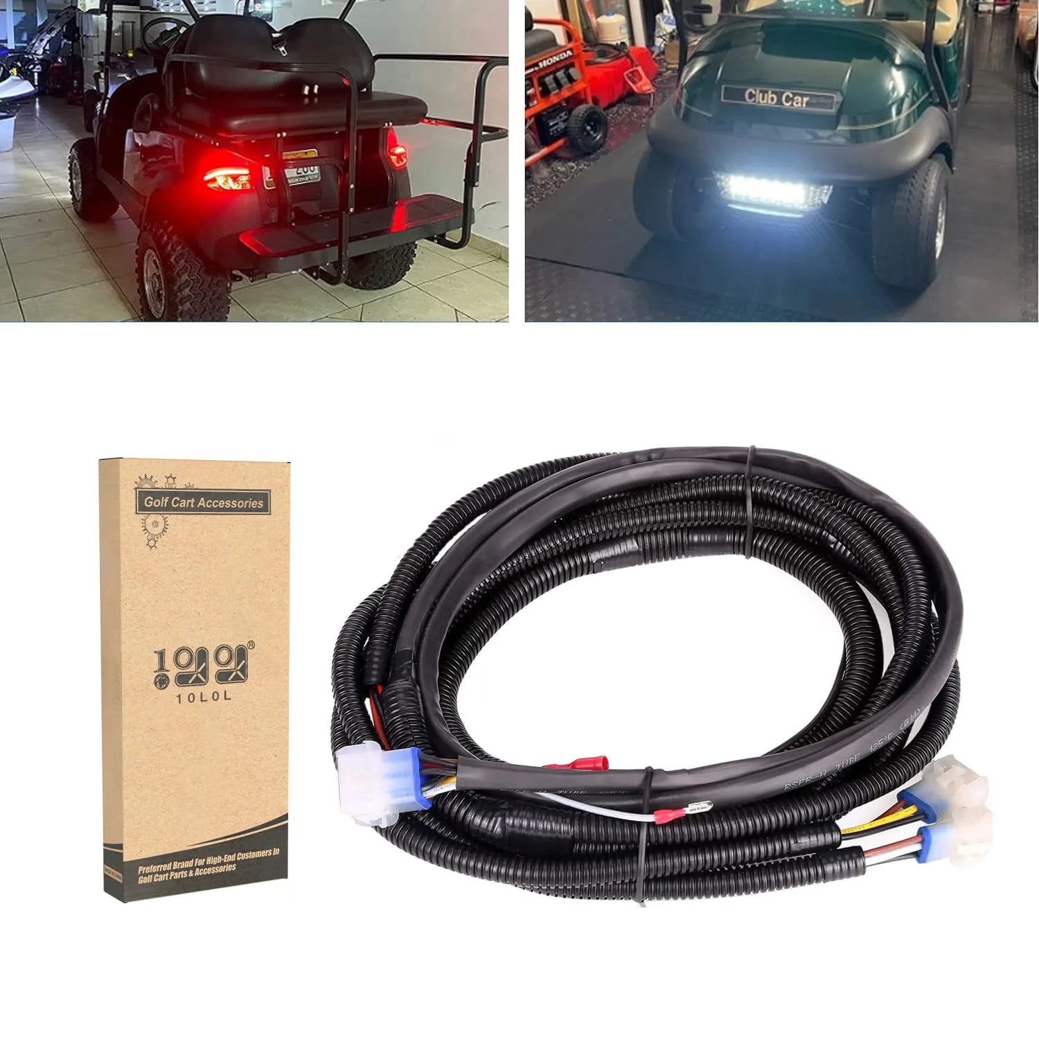 10L0L Light Harness for Club Car Precedent 2008-Up Electric