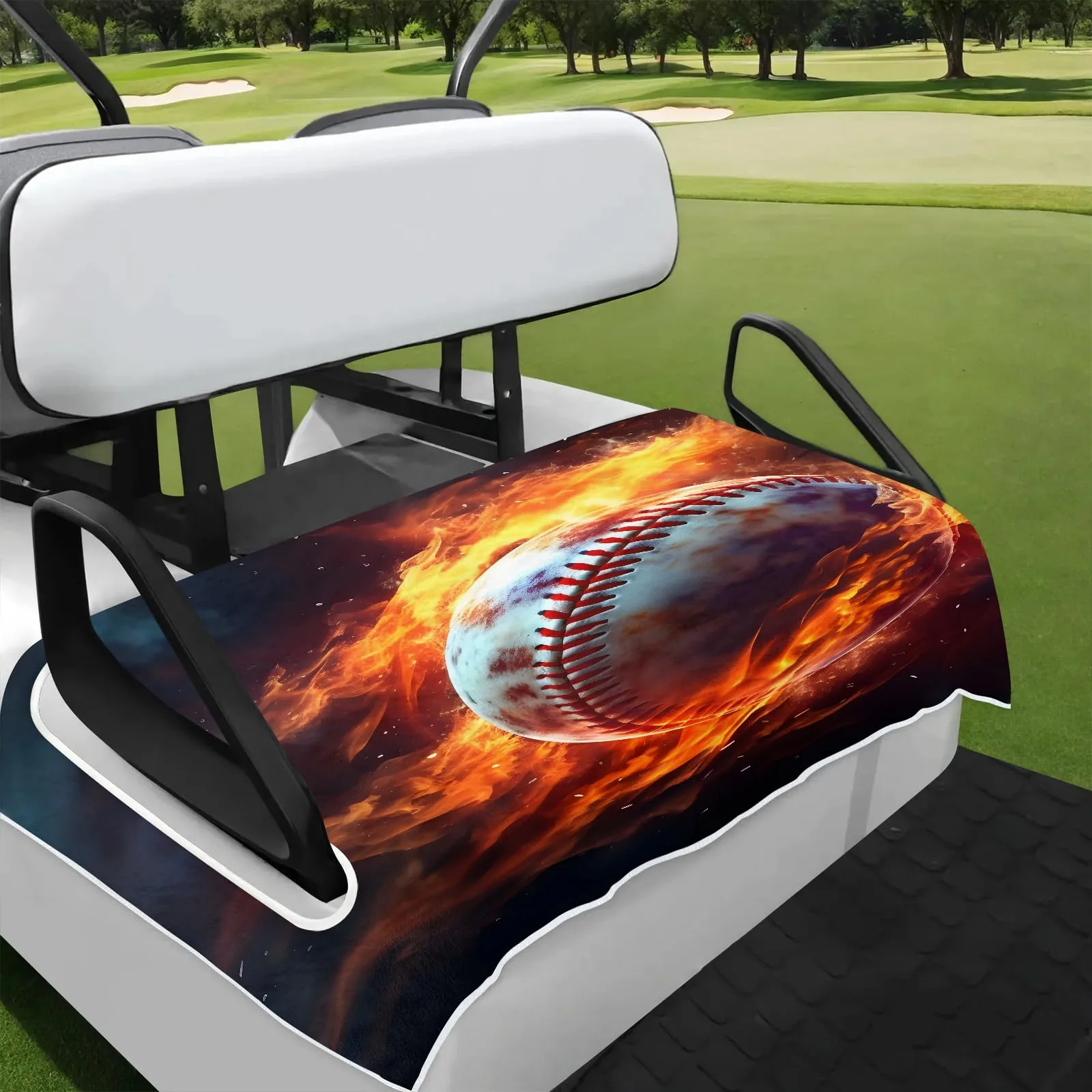 Tiveruda Golf Cart Seat Cover for Double Seats 51 x 31 in