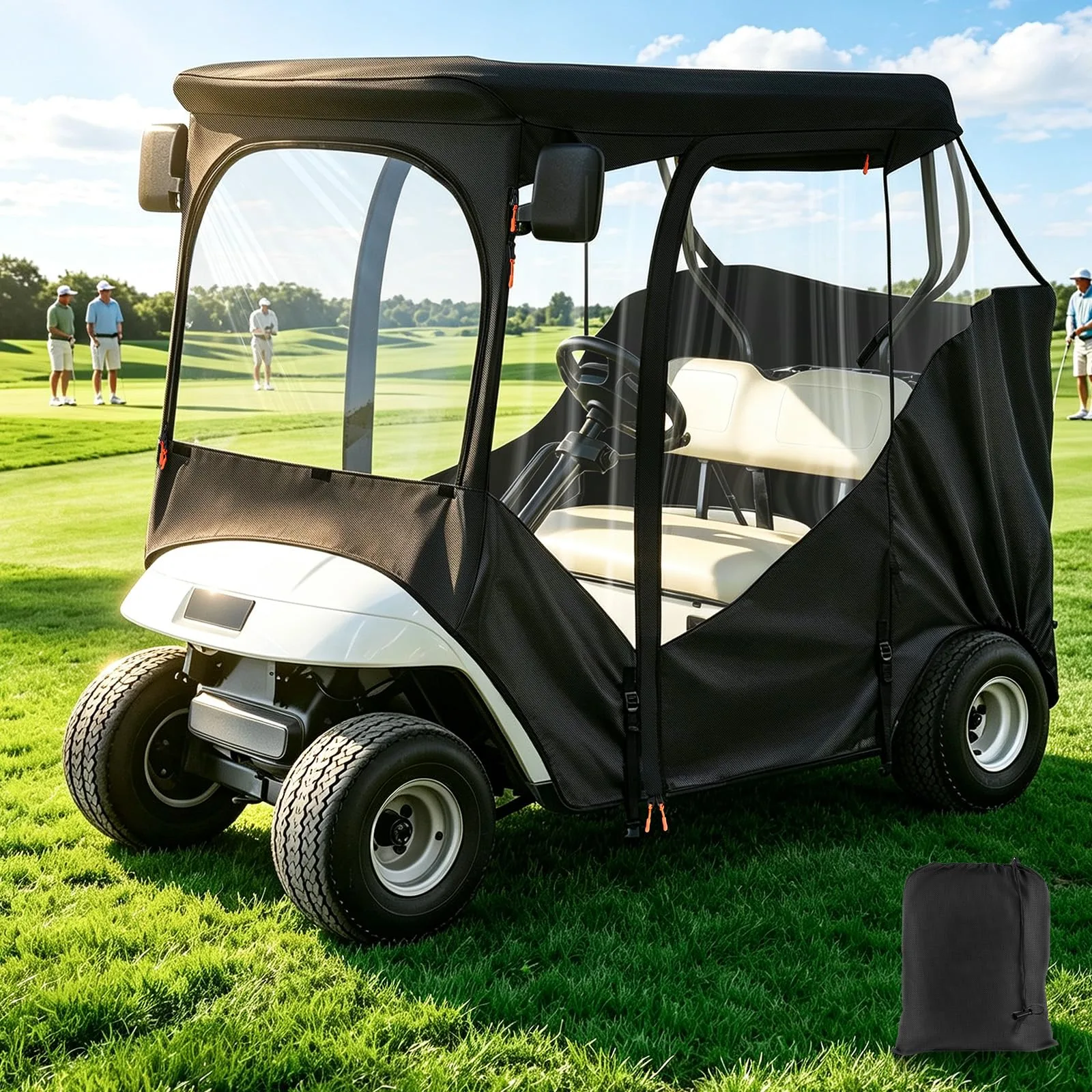 DRIVE UP EZGO RXV & TXT 58" 2-Passenger Golf Cart Enclosure E0020