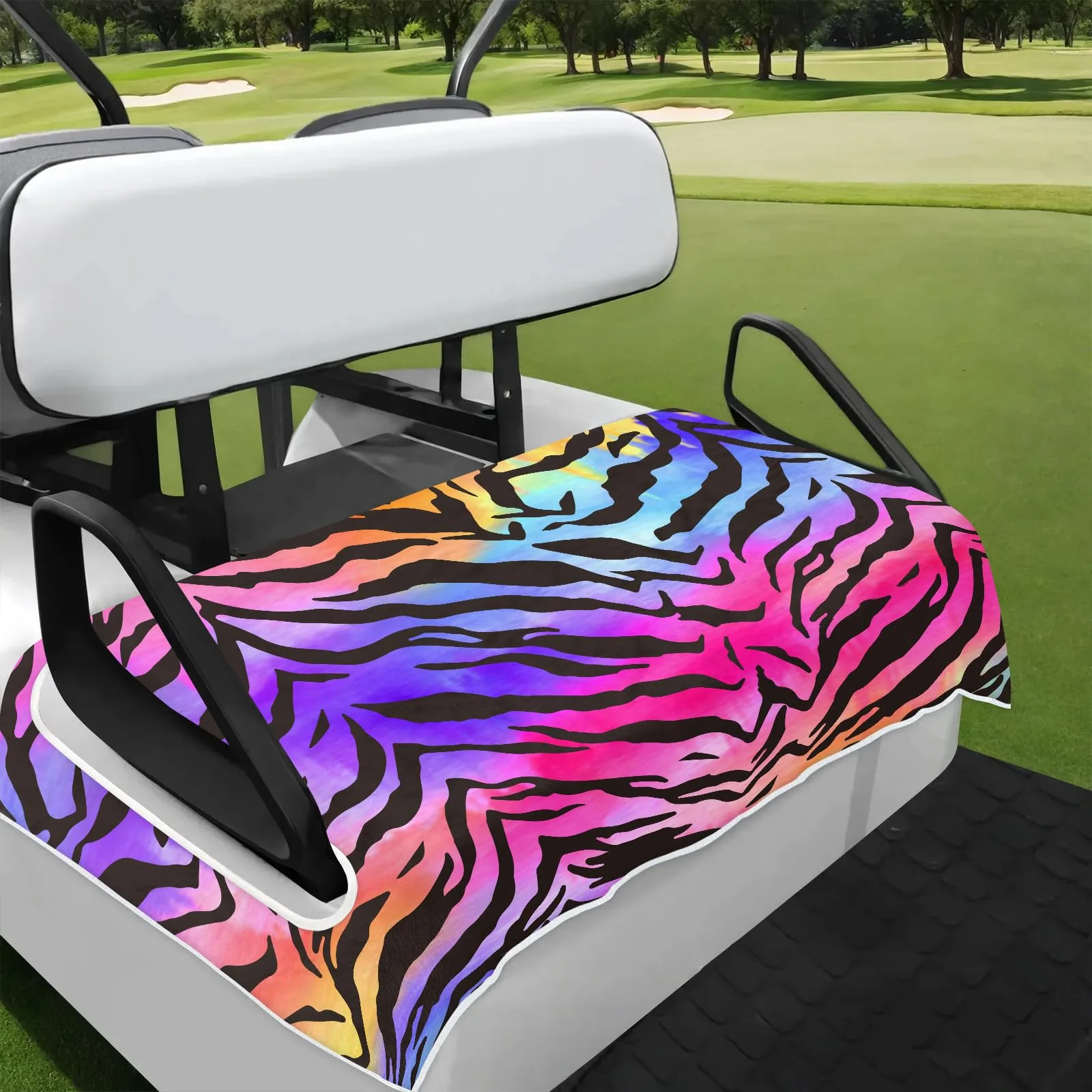 Tiveruda Tiger Pattern Golf Cart Seat Cover 51 x 31"