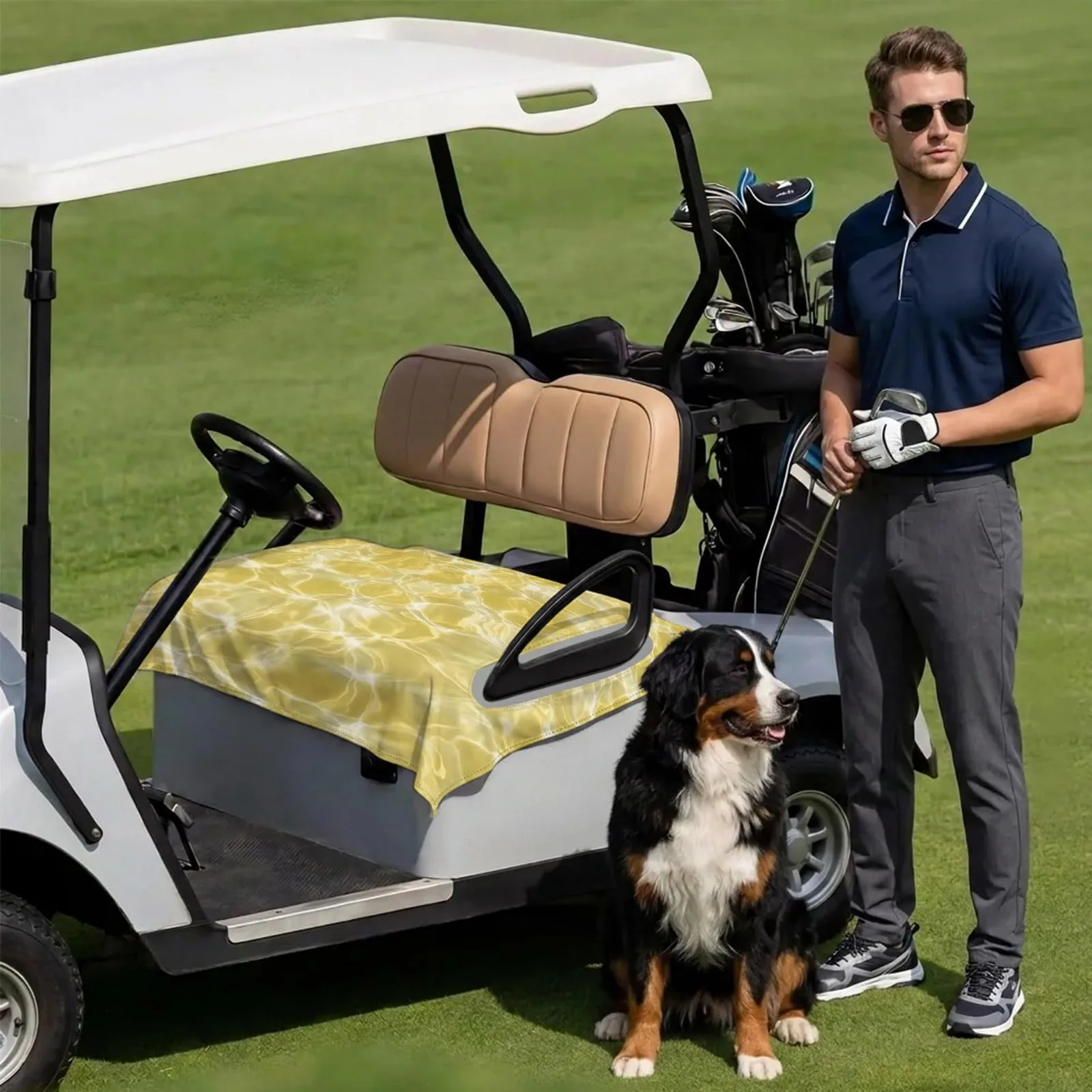 DecorLovee Golf Cart Seat Cover for 2-Seater Carts image 3