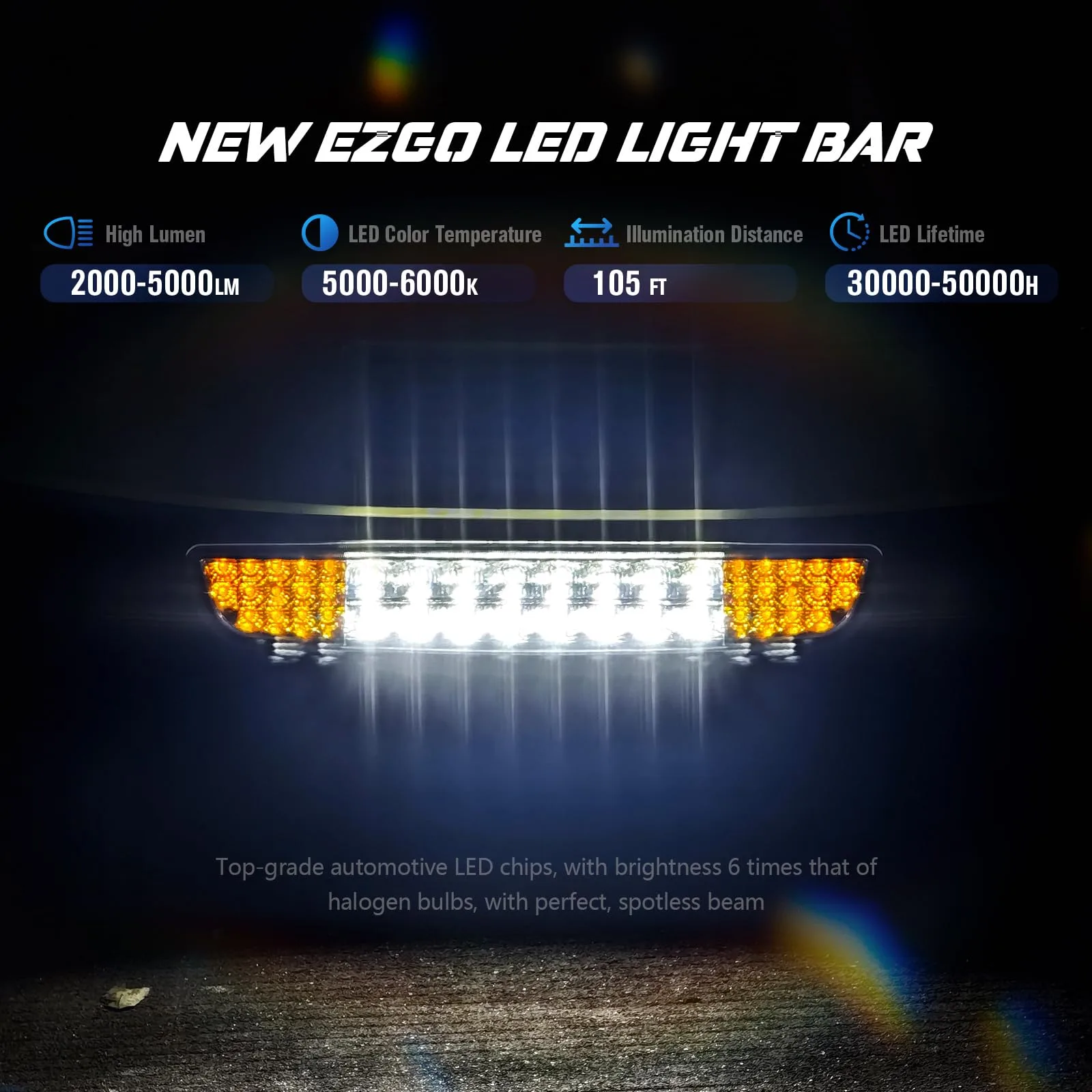 SUPGCPER LED Light Bar for E-Z-G-O TXT 1996-2013 image 2