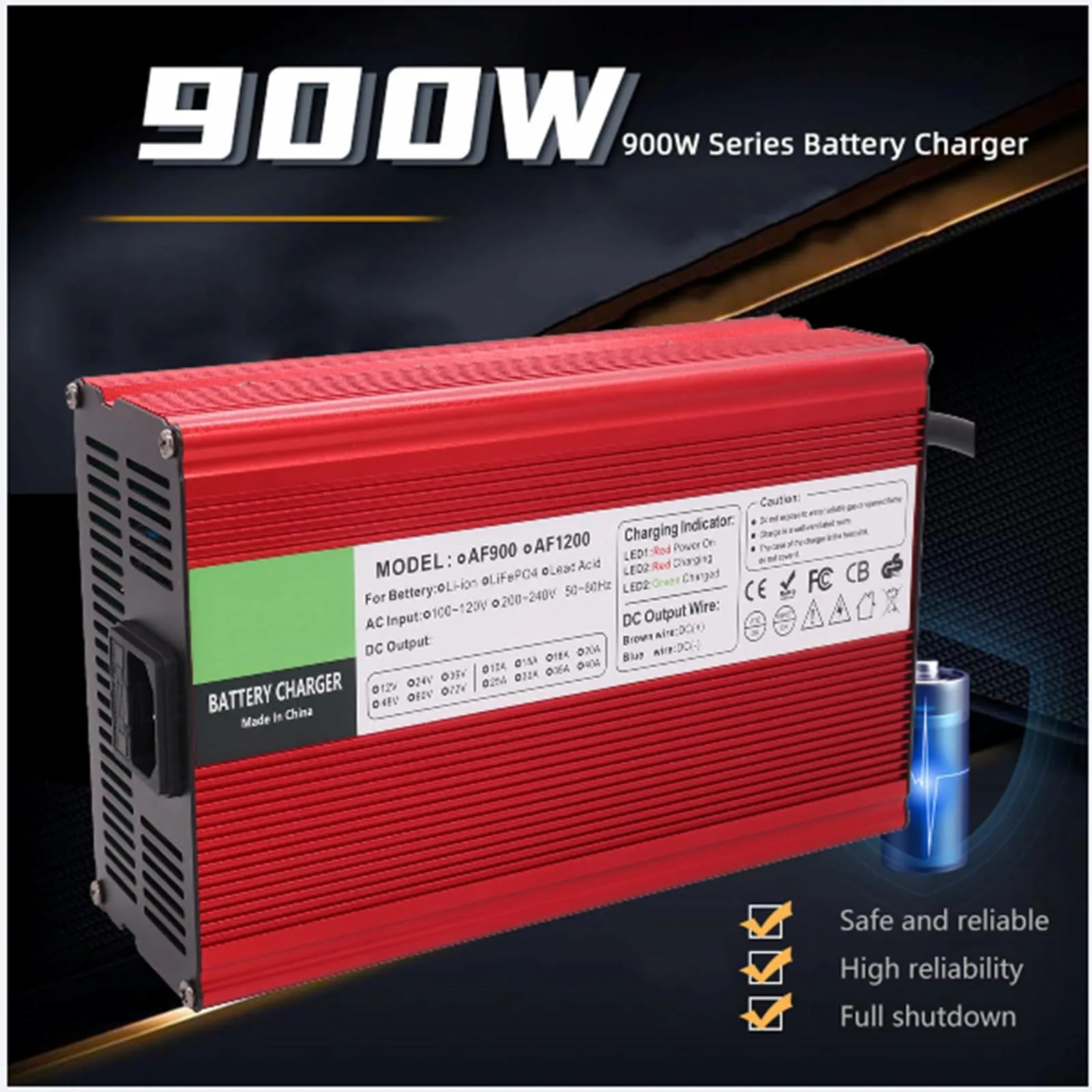 WJIANY 48V 15A Golf Cart Battery Charger image 2
