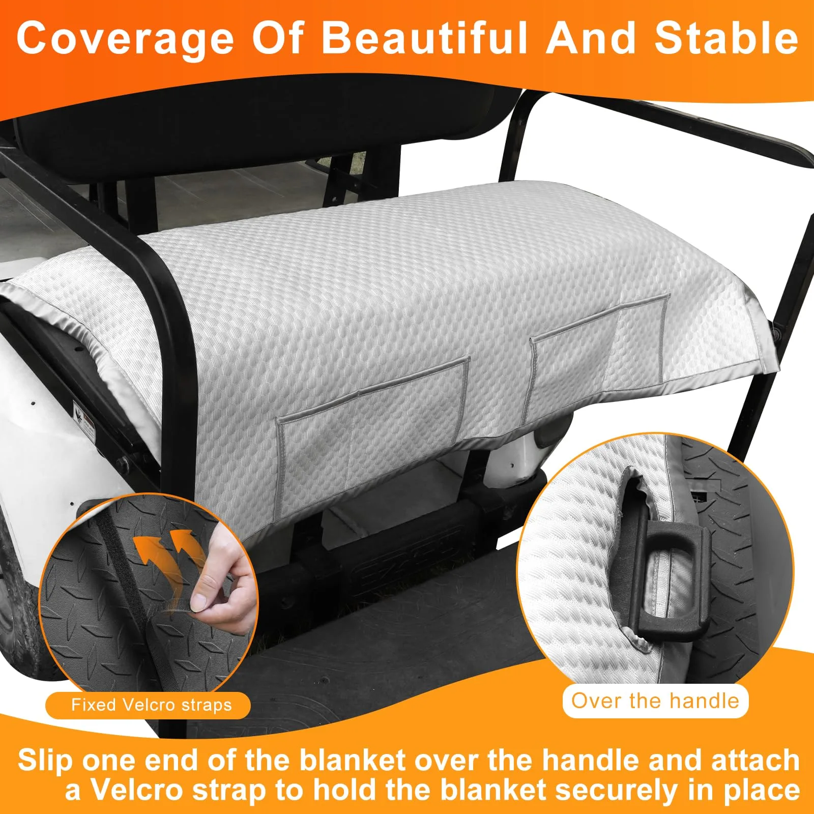 RIZINKART Rear Golf Cart Seat Blanket 744675930018 image 4