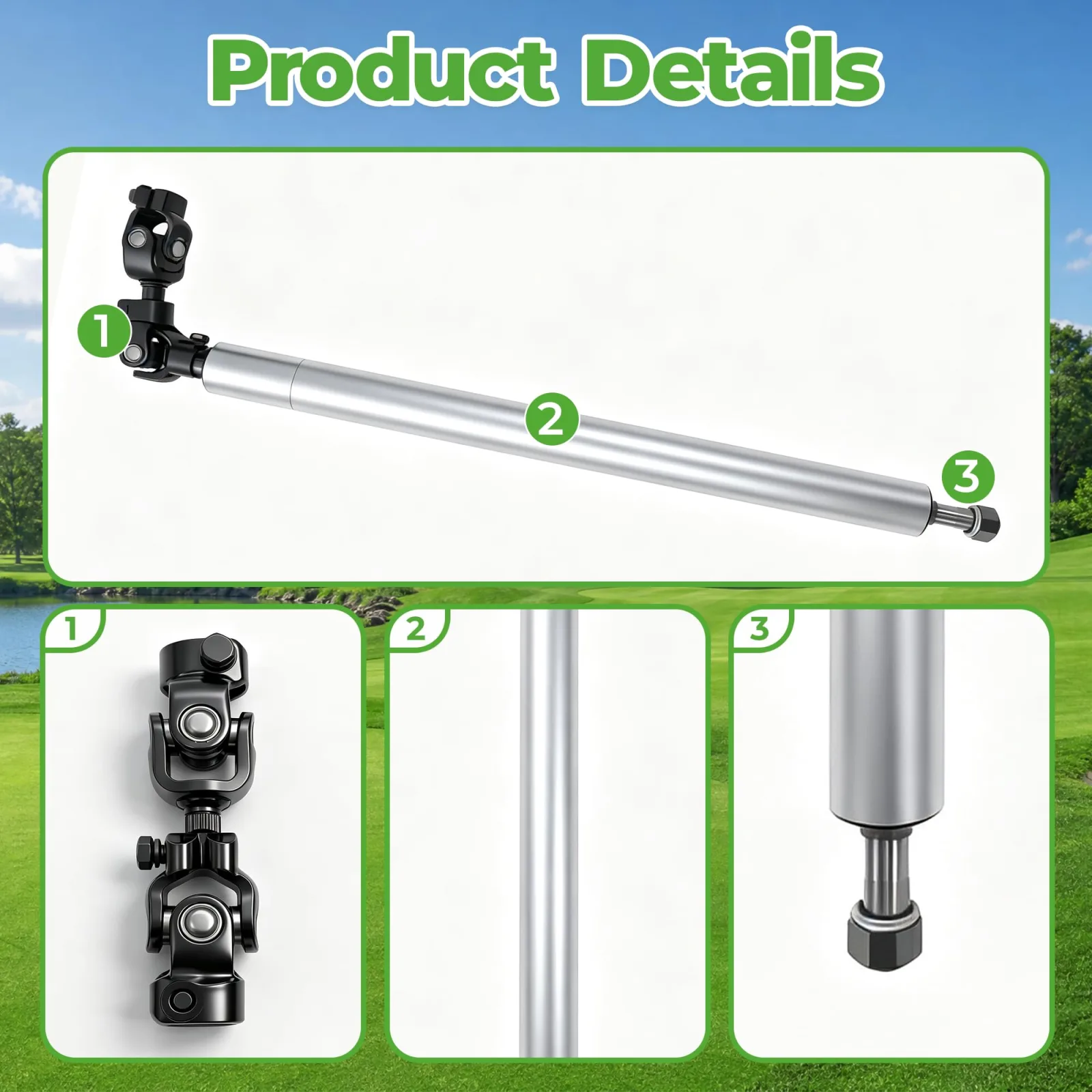 10L0L Steering Column Assembly for Club Car DS 1992+ image 4