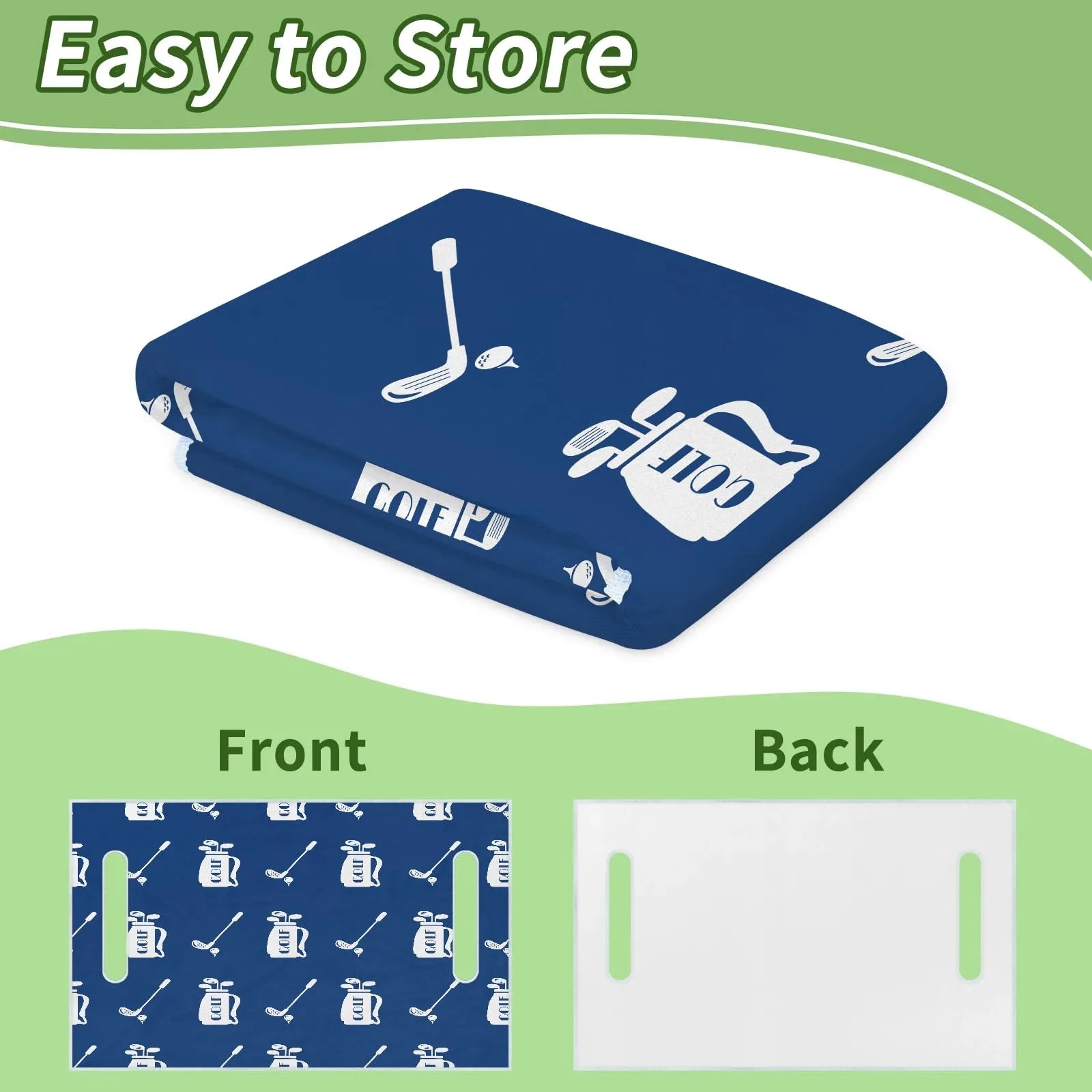 Tiveruda Golf Cart Seat Cover for Double Seats, 51 x 31 in image 4