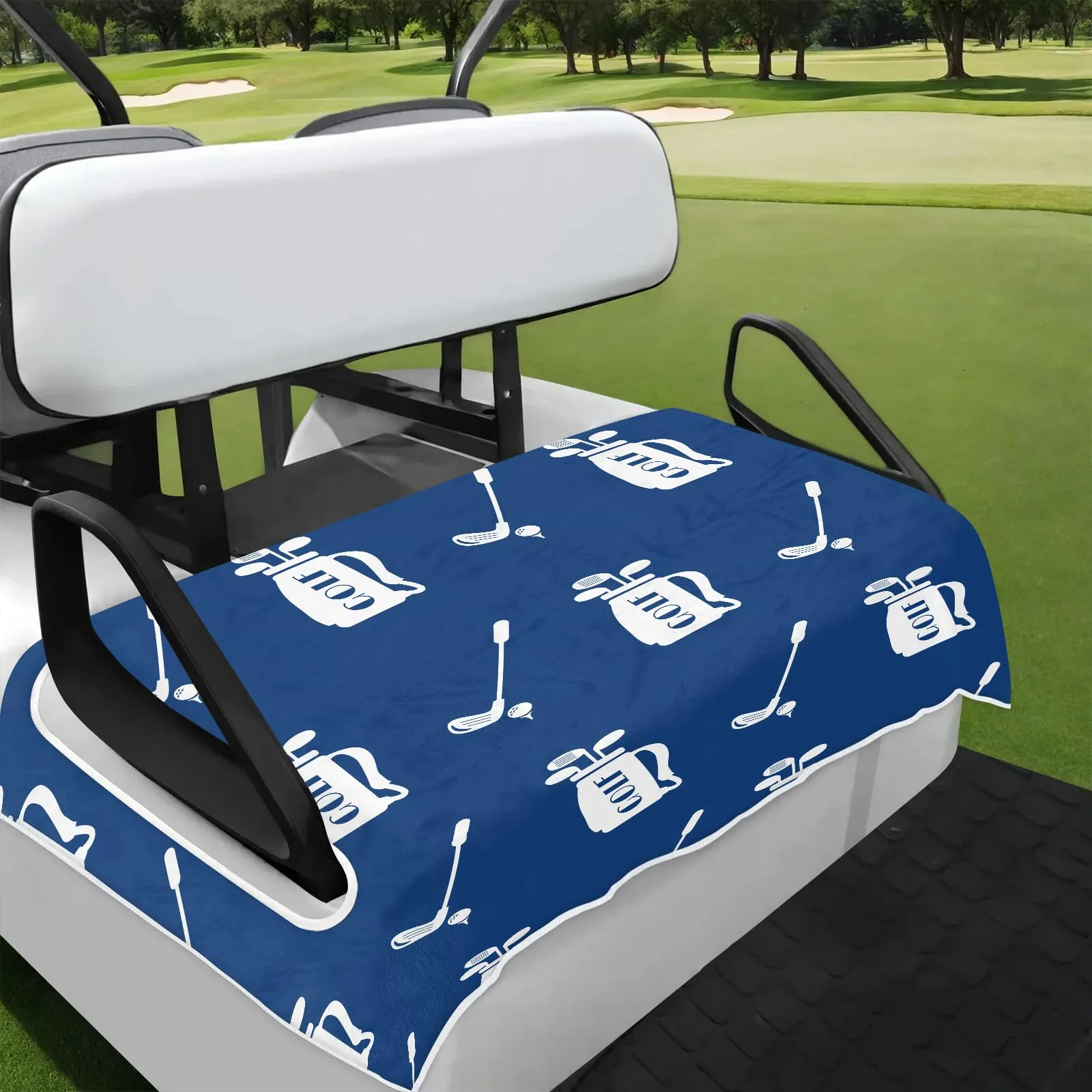 Tiveruda Golf Cart Seat Cover for Double Seats, 51 x 31 in