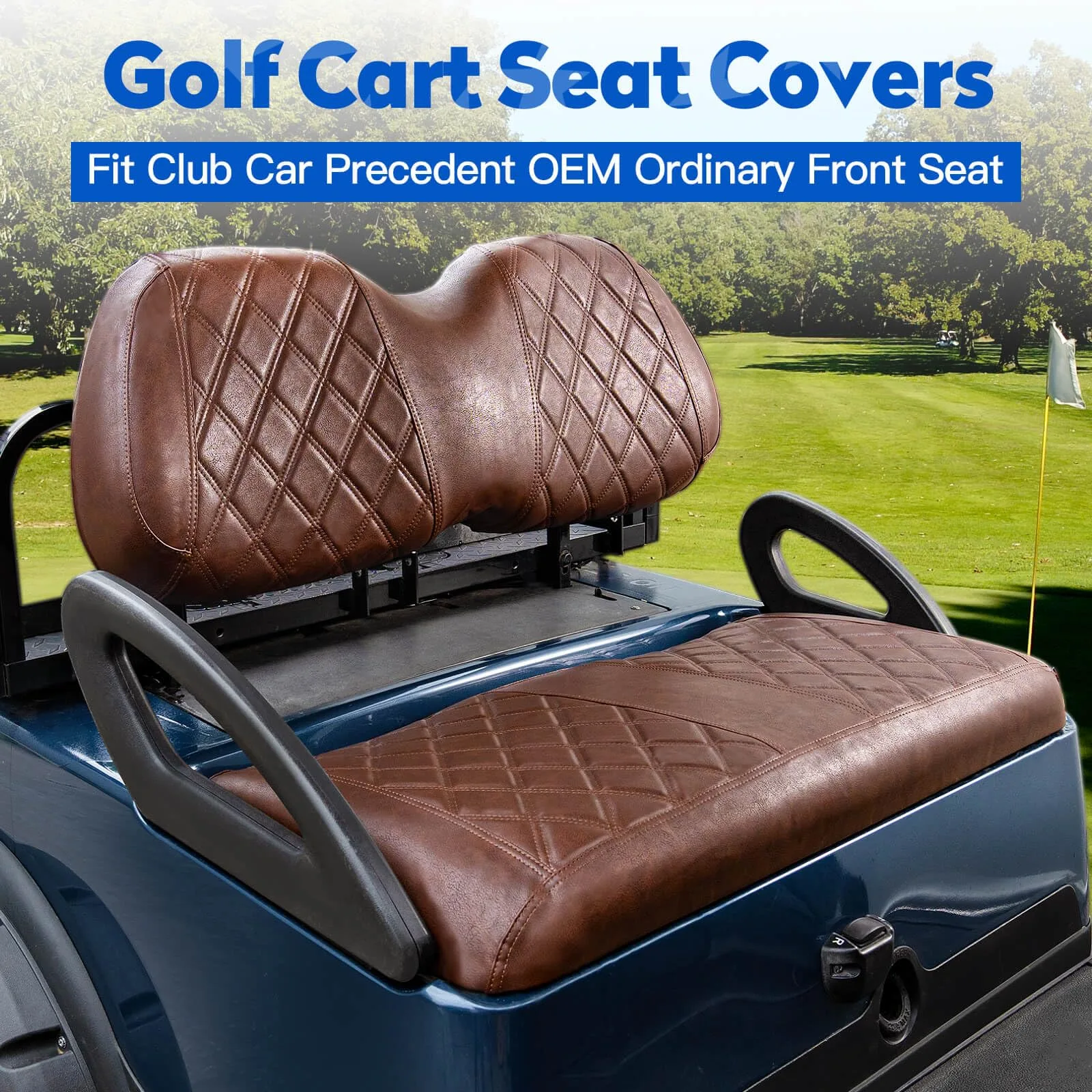 NOKINS Seat Covers for Club Car Precedent Front & Rear NKS4R10015-BN image 2