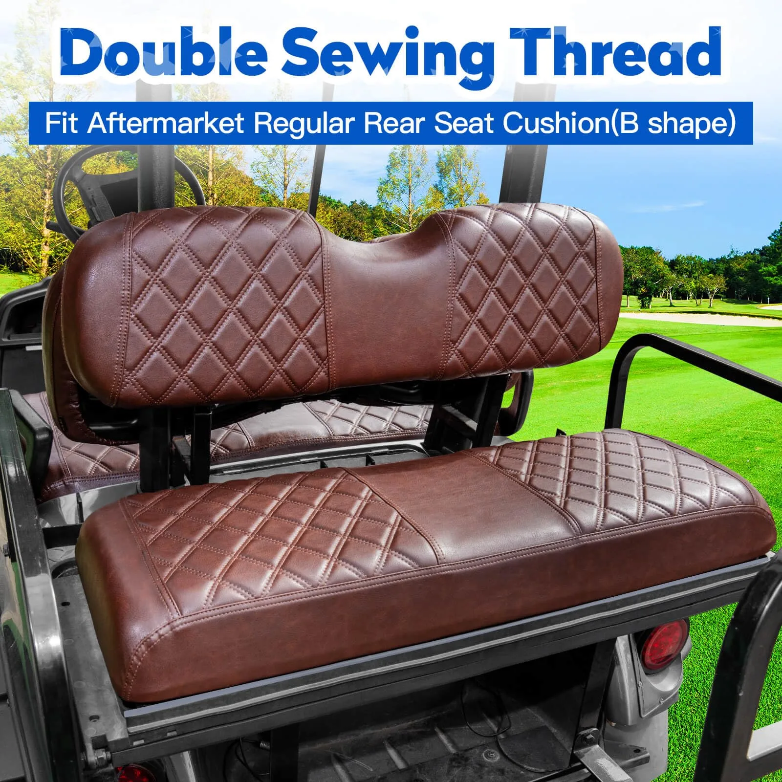 NOKINS Seat Covers for Club Car Precedent Front & Rear NKS4R10015-BN image 3