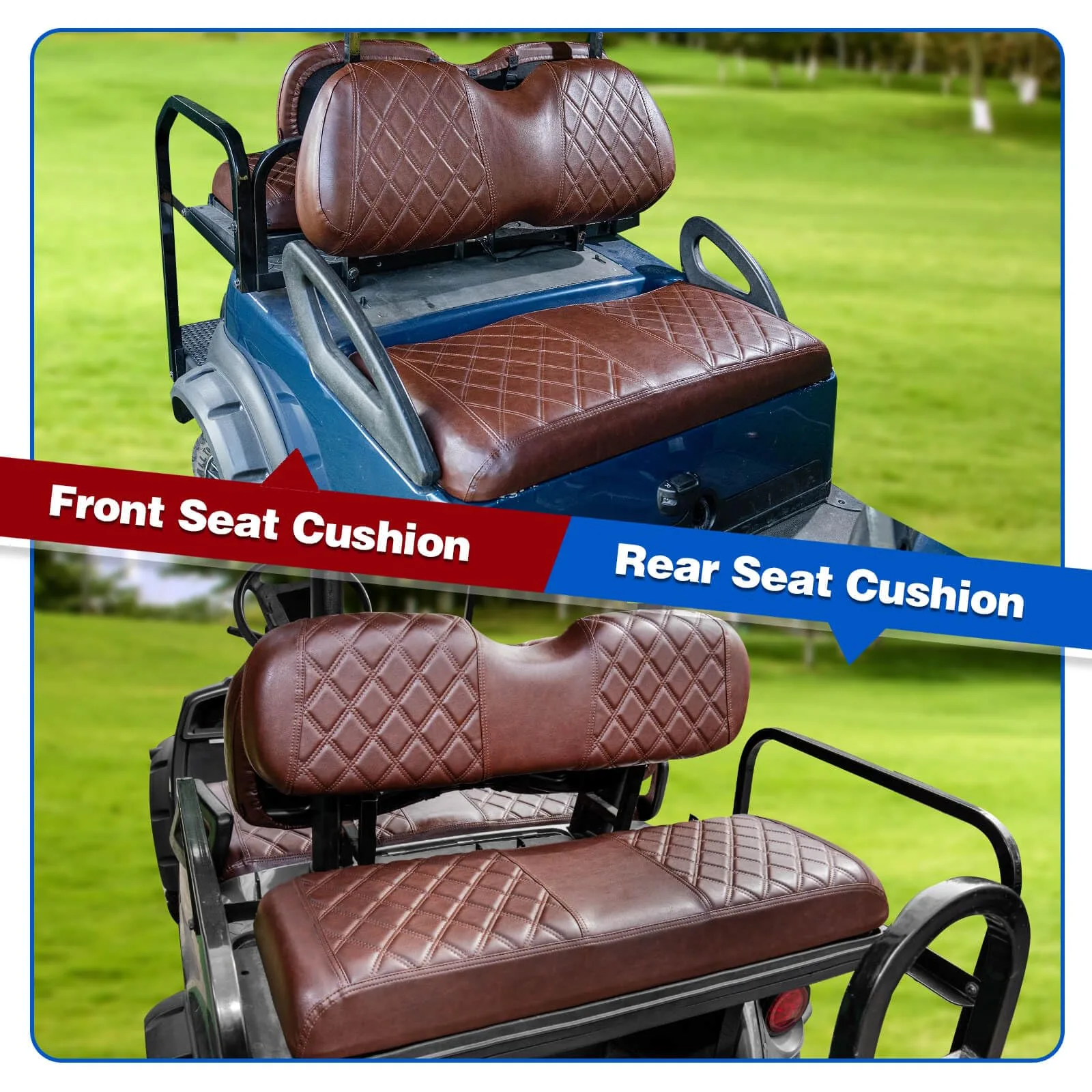 NOKINS Seat Covers for Club Car Precedent Front & Rear NKS4R10015-BN image 4