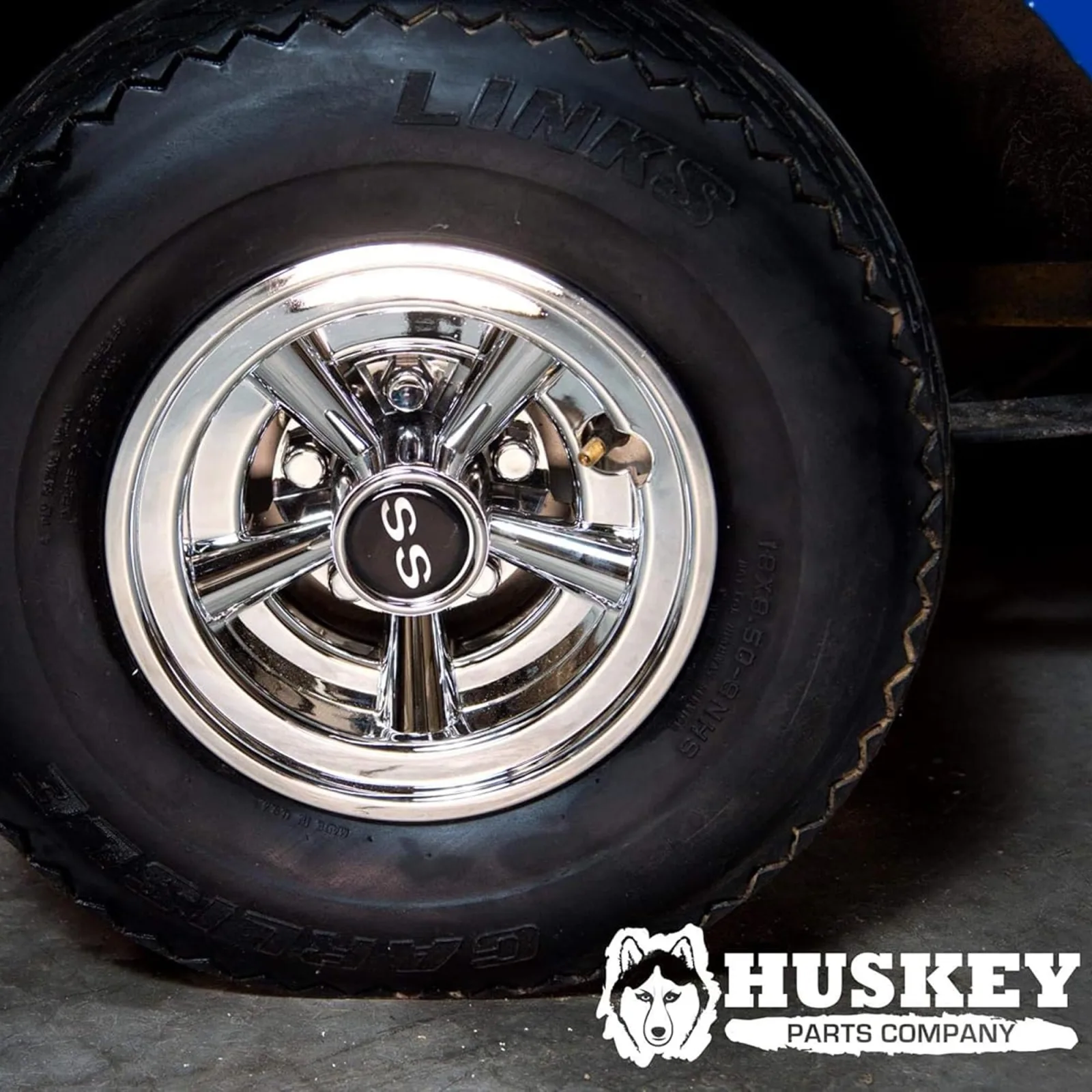 Huskey 8-Inch SS Style Wheel Covers for Golf Carts image 3