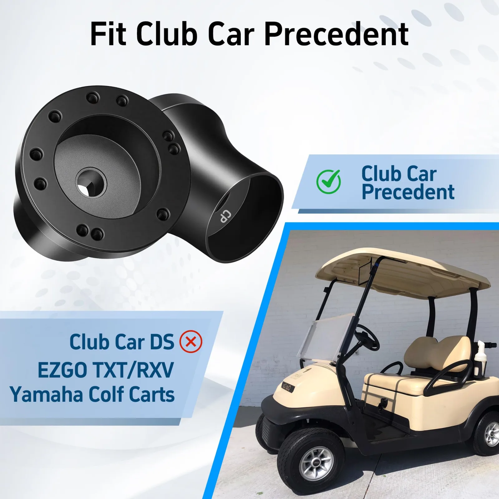Mixopoly Steering Wheel Hub Adapter for Club Car Precedent image 2