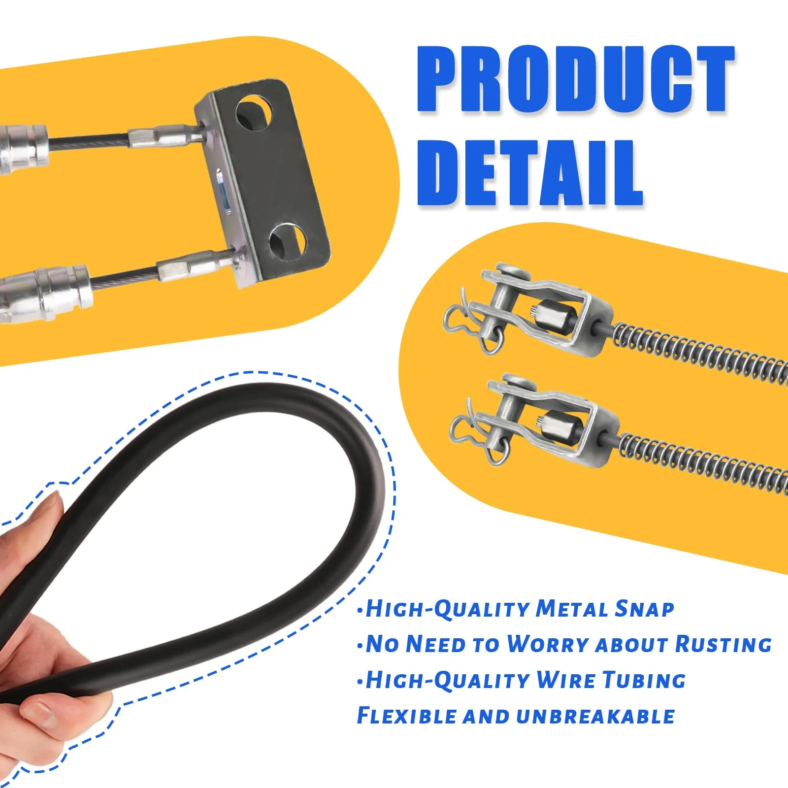 CLUBRALLY Brake Cable Set for E-Z-GO TXT 1994-2008 image 2