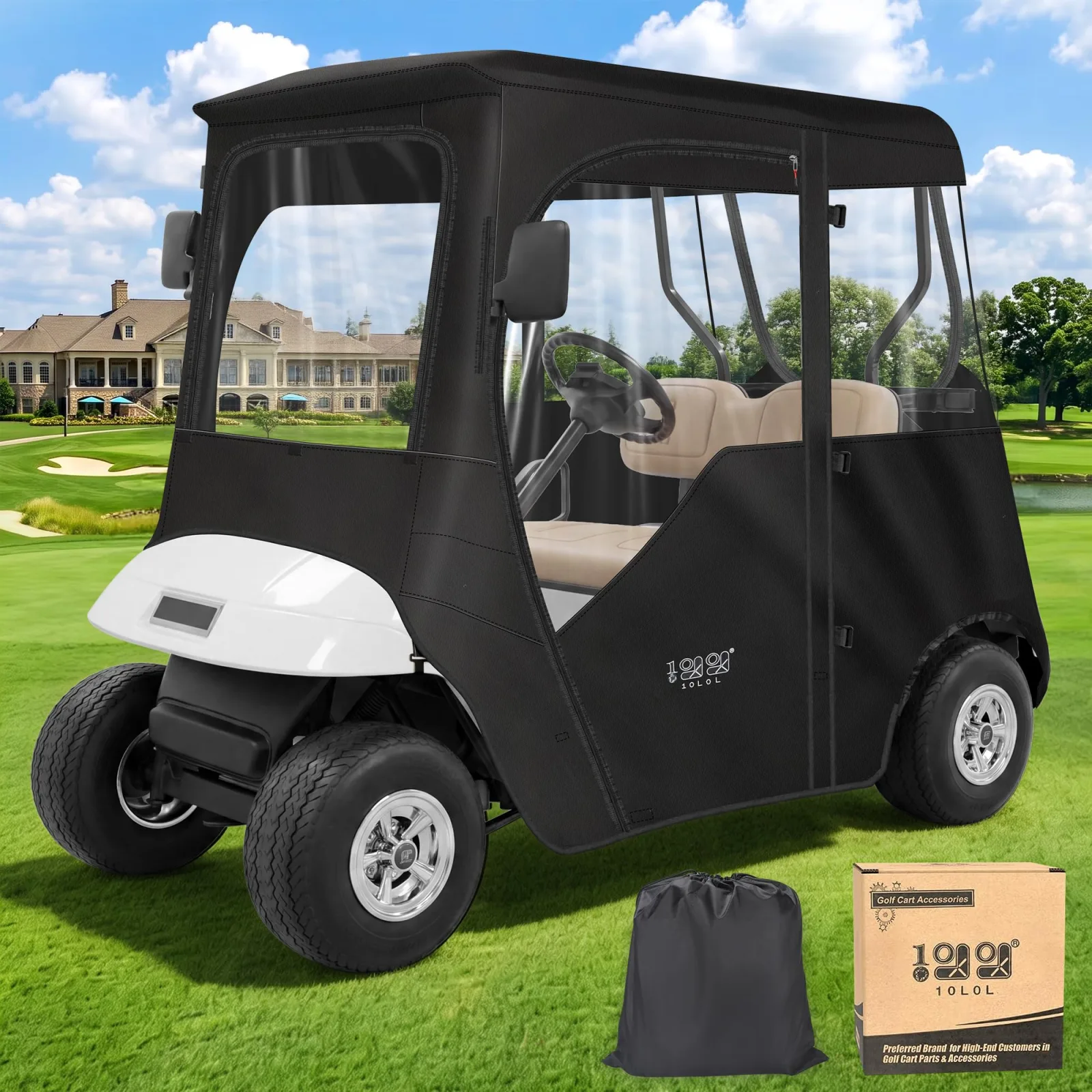 10L0L Golf Cart Enclosure for E-Z-GO TXT and RXV