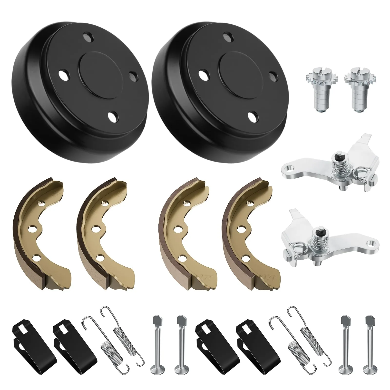 CLUBRALLY Rear Brake Drum & Shoes Repair Kit for Club Car — 101791101.