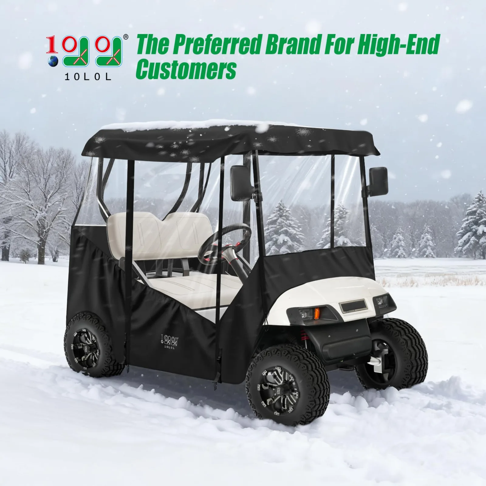 10L0L Golf Cart Enclosure for EZGO TXT and Club Car image 2