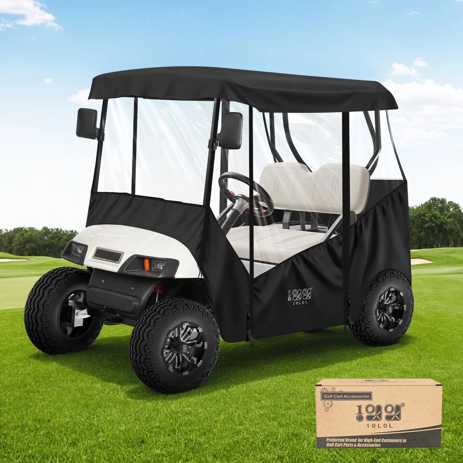 10L0L Golf Cart Enclosure for EZGO TXT and Club Car