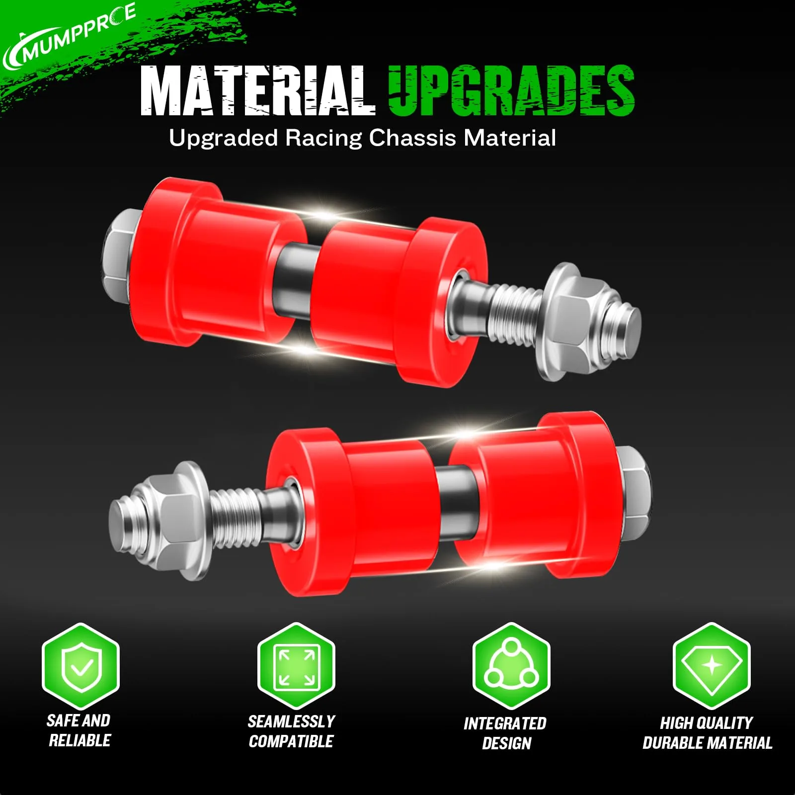 MUMPPRCE Rear Leaf Spring Bushing Kit for EZGO TXT & Club Car DS image 2