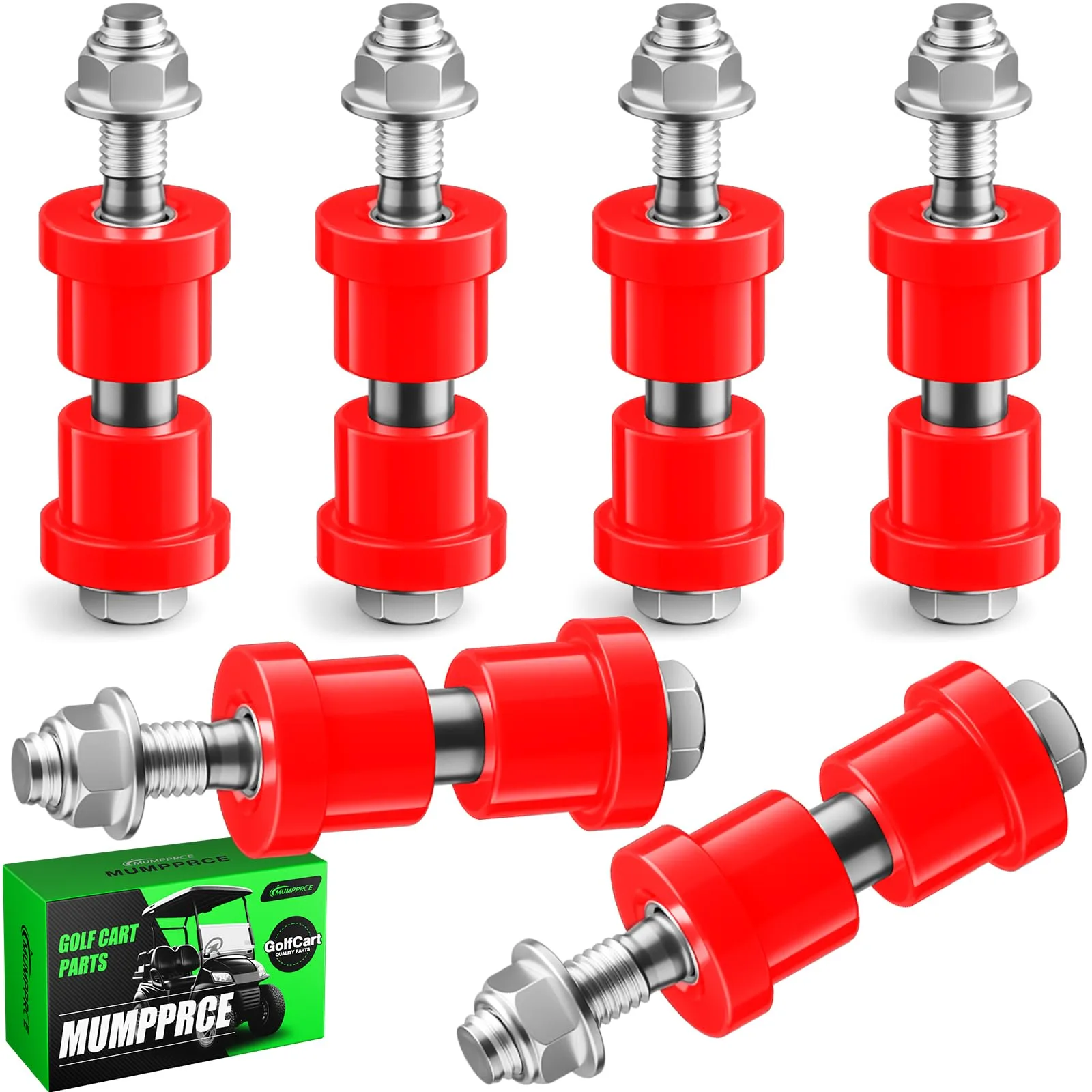 MUMPPRCE Rear Leaf Spring Bushing Kit for EZGO TXT & Club Car DS