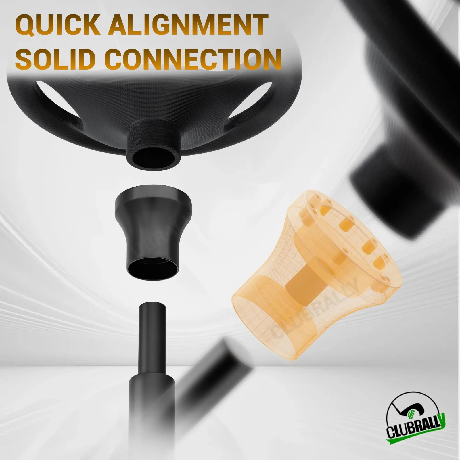 CLUBRALLY Steering Wheel Adapter for Club Car DS image 2