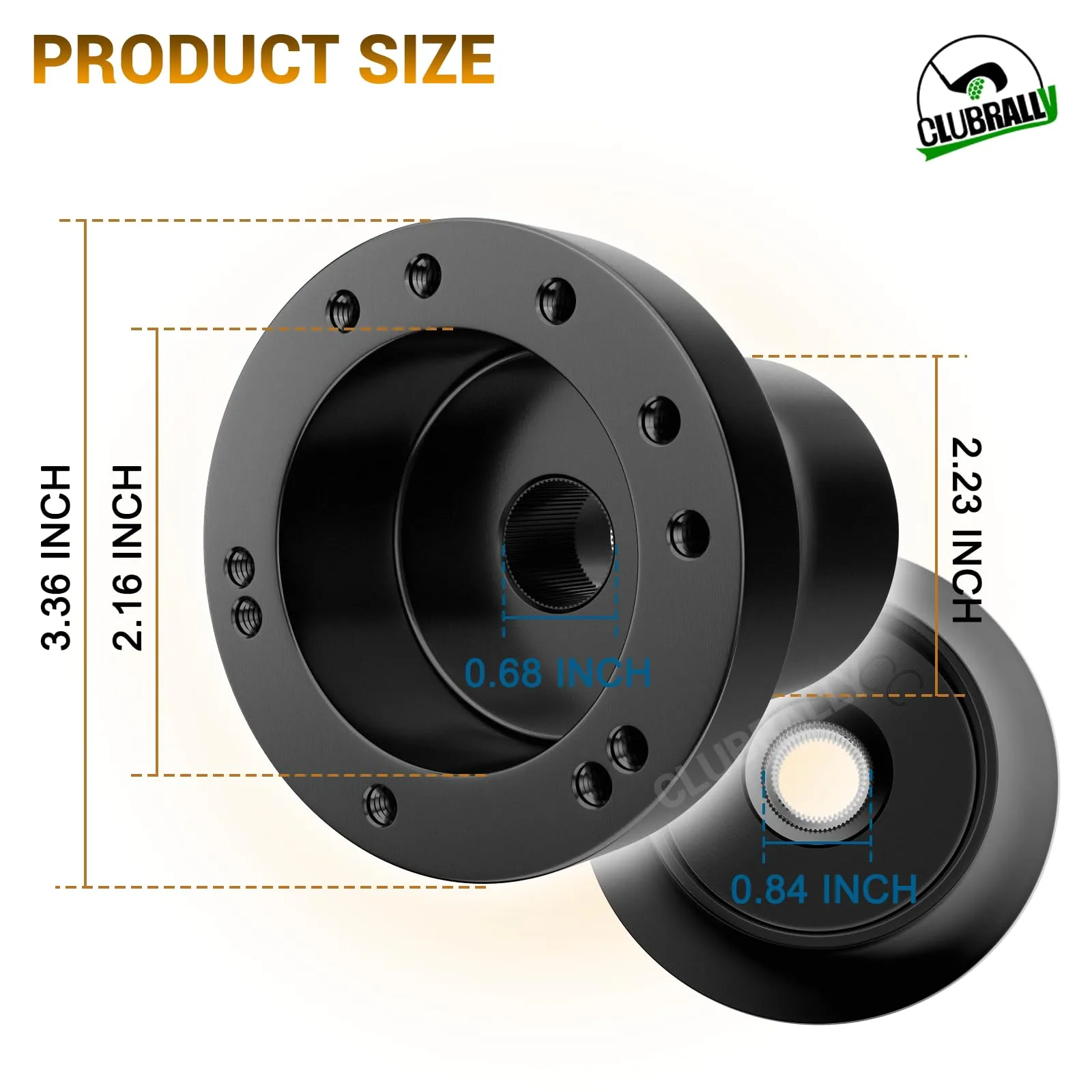 CLUBRALLY Steering Wheel Adapter for Club Car DS image 4