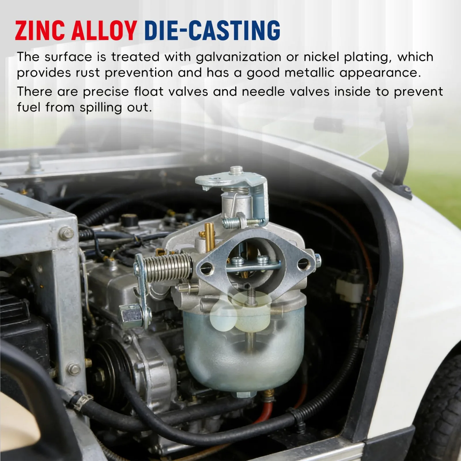 waltyotur Carburetor for 1989-1993 E-Z-GO TXT Golf Cart image 4
