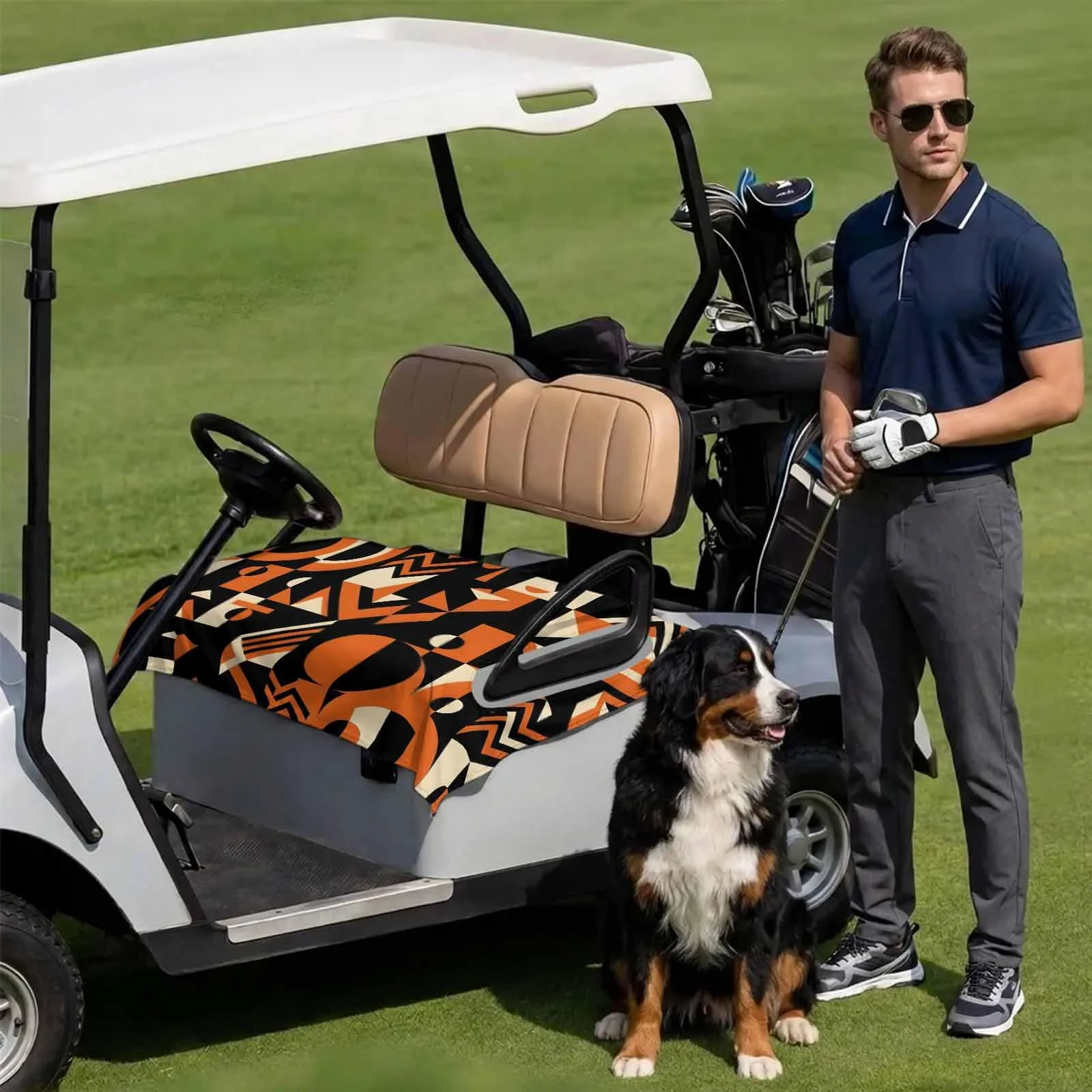 DecorLovee 51 x 31 in Microfiber Golf Cart Seat Towel Cover - DLE202606101781062736278020990 image 3