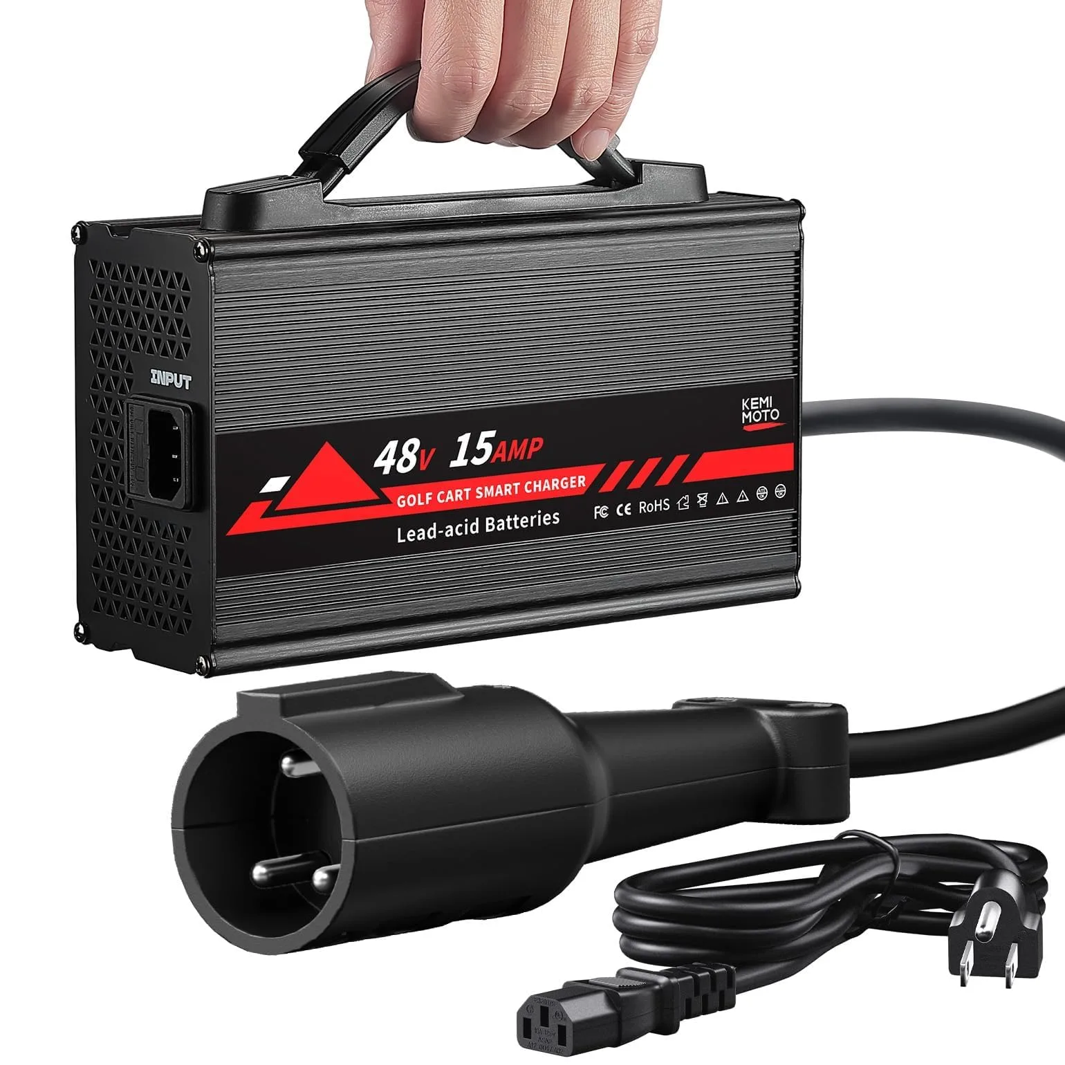 KEMIMOTO 48V Charger for Club Car Precedent and DS