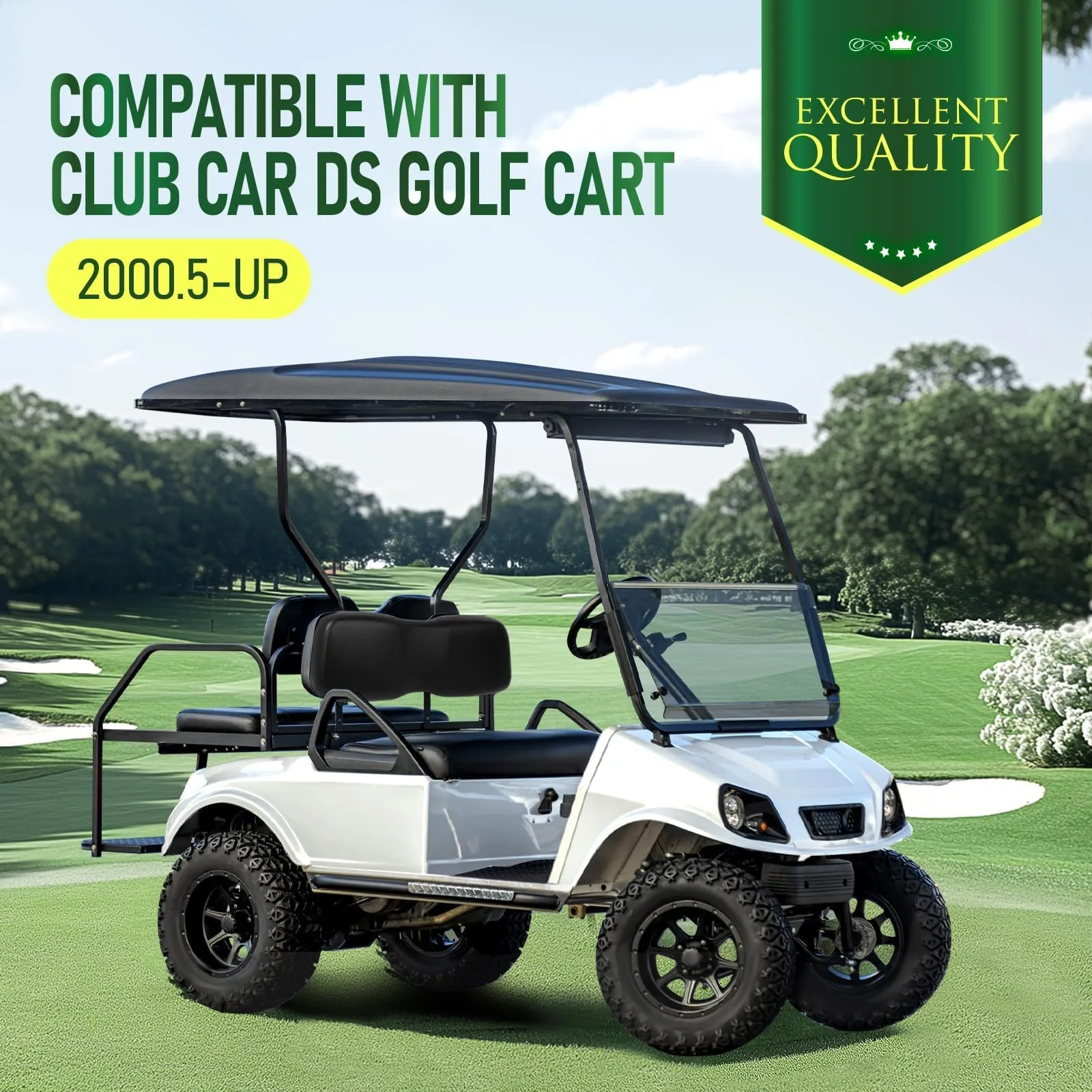 WUTIST GO-4891 Front Seat Backrest for Club Car DS (2000.5+ compatible) image 2
