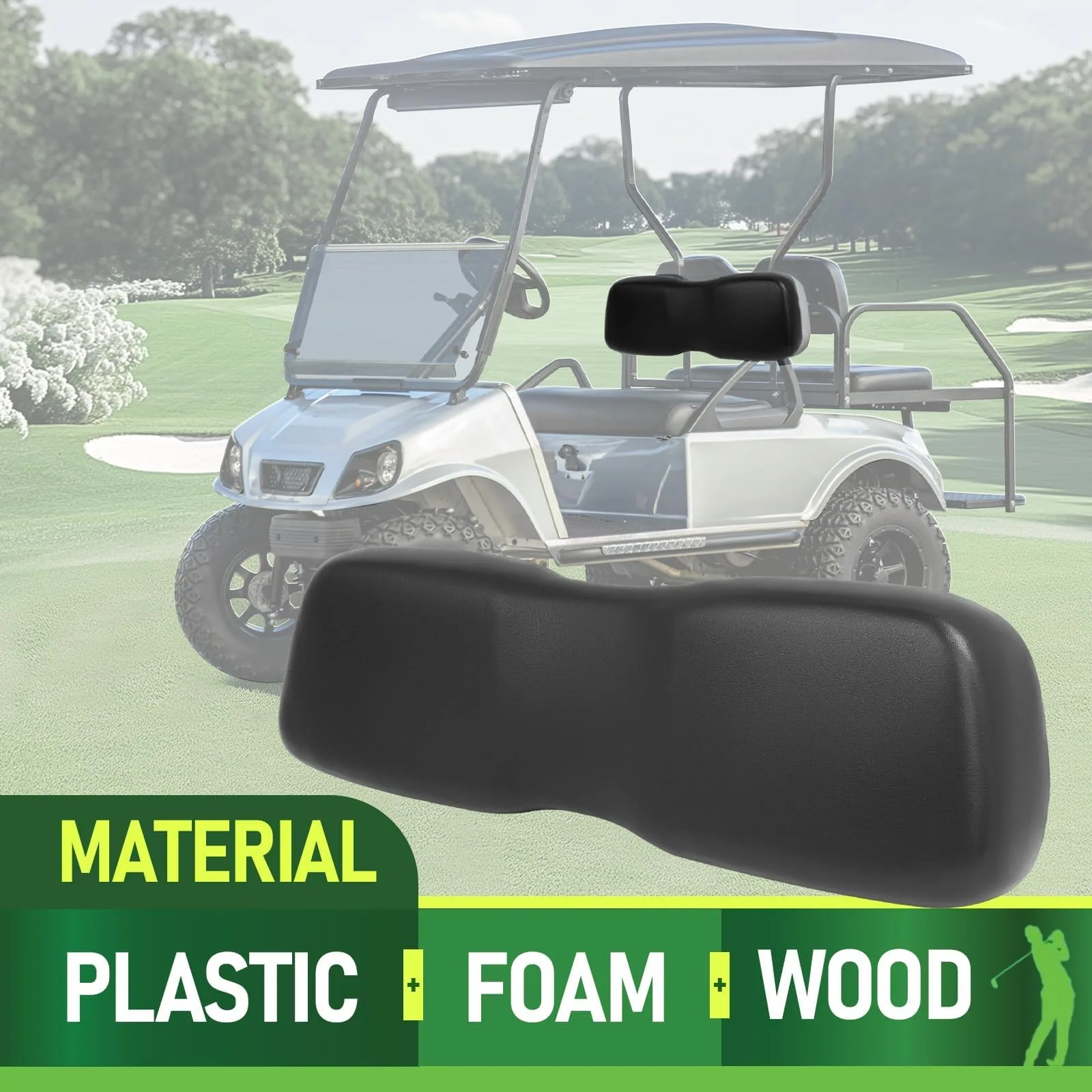 WUTIST GO-4891 Front Seat Backrest for Club Car DS (2000.5+ compatible) image 3