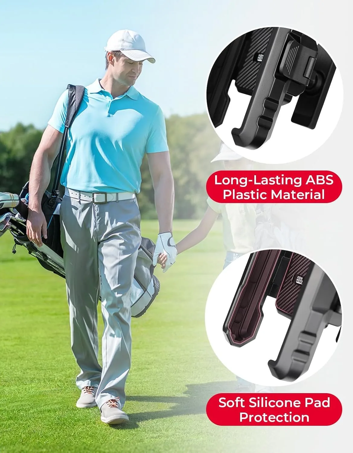 KEMIMOTO Magnetic Golf Cart Phone Holder image 4