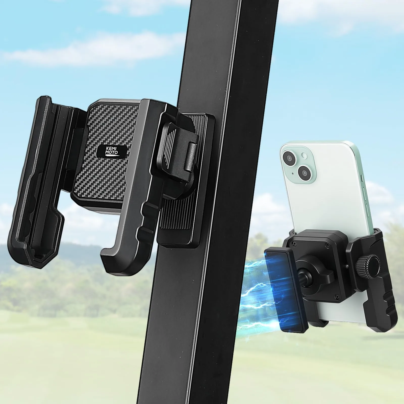 KEMIMOTO Magnetic Golf Cart Phone Holder