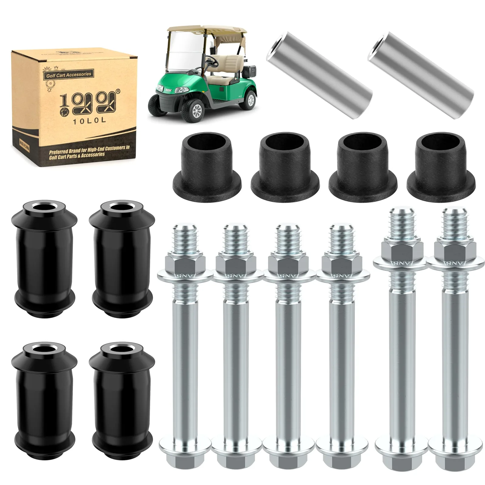10L0L A-Arm Bushing Sleeve Kit for E-Z-GO RXV