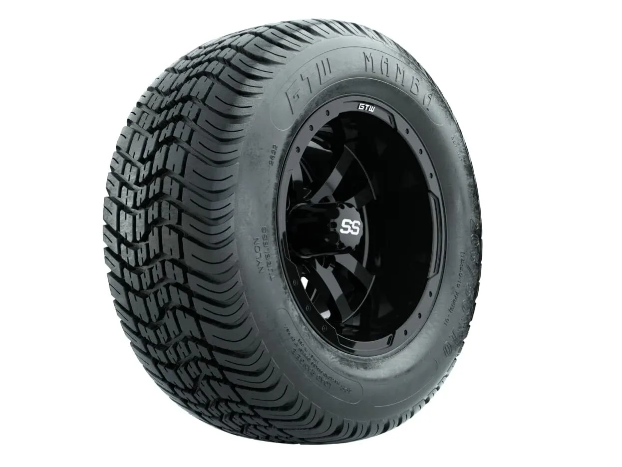 GTW 10-Inch Golf Cart Wheels and Tires Combo A19-598