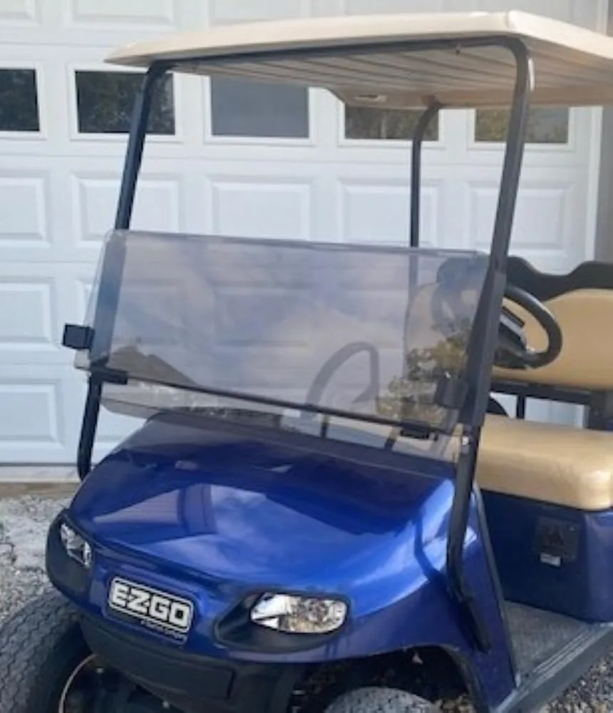 Golf Carts & Accessories WSTXTT14 Tinted Folding Windshield for E-Z-GO TXT 2014-2022 image 2