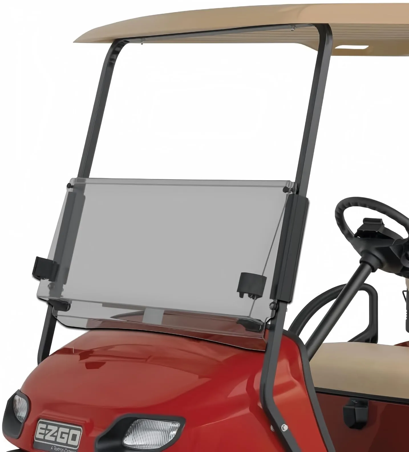 Golf Carts & Accessories WSTXTT14 Tinted Folding Windshield for E-Z-GO TXT 2014-2022
