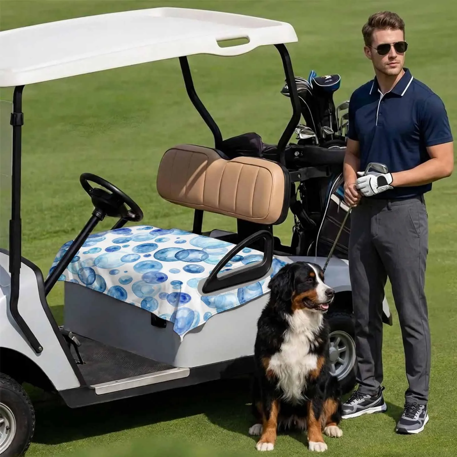 DecorLovee 51 x 31 Microfiber Golf Cart Seat Cover Towel DLE202606101781062736278033198 image 3