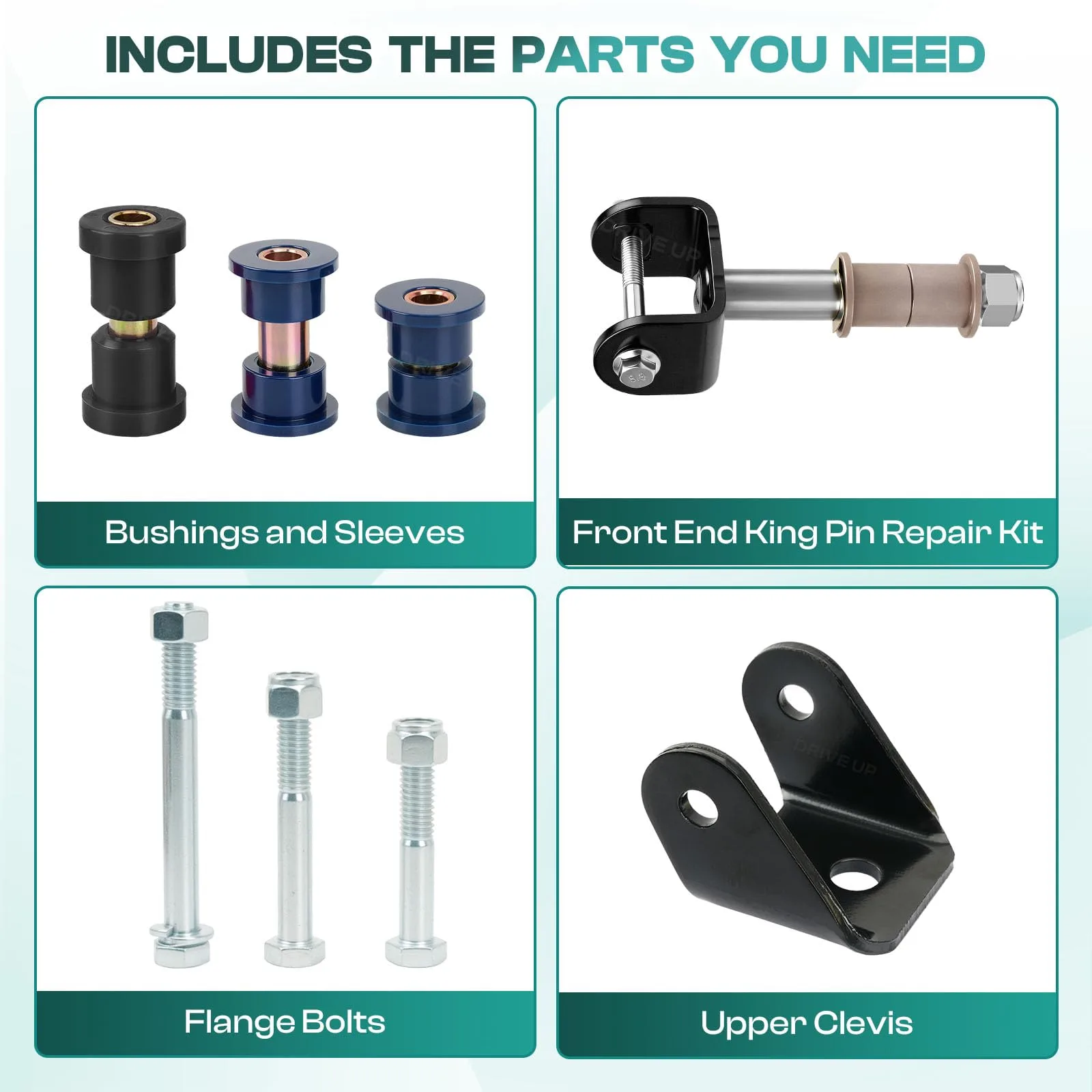 DRIVE UP Bushing Kit for Club Car DS, 1993-Up image 3