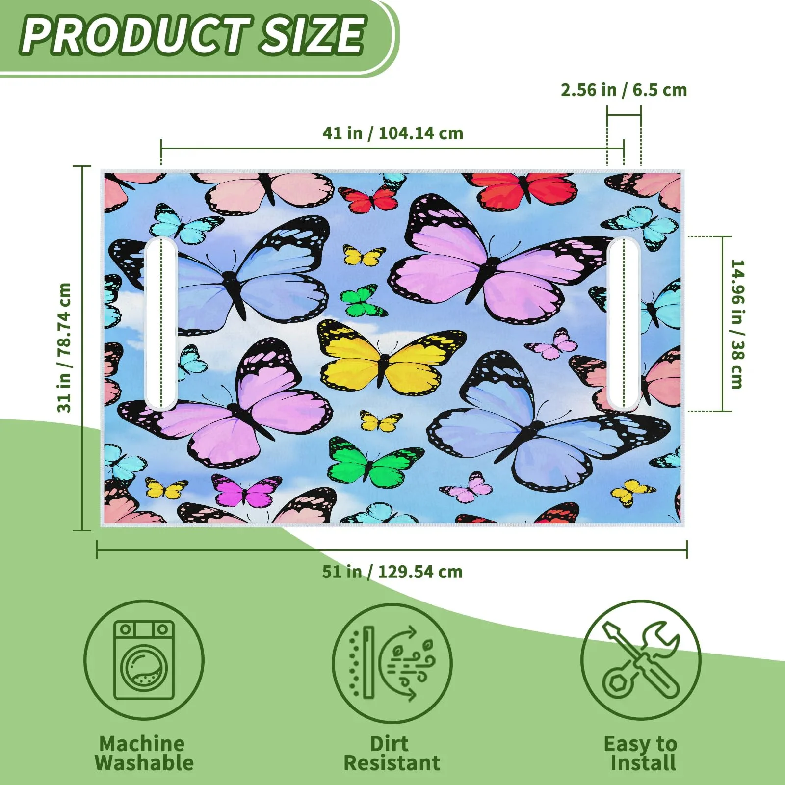 Tiveruda Golf Cart Seat Cover for Double Seats, 51 x 31 in image 2