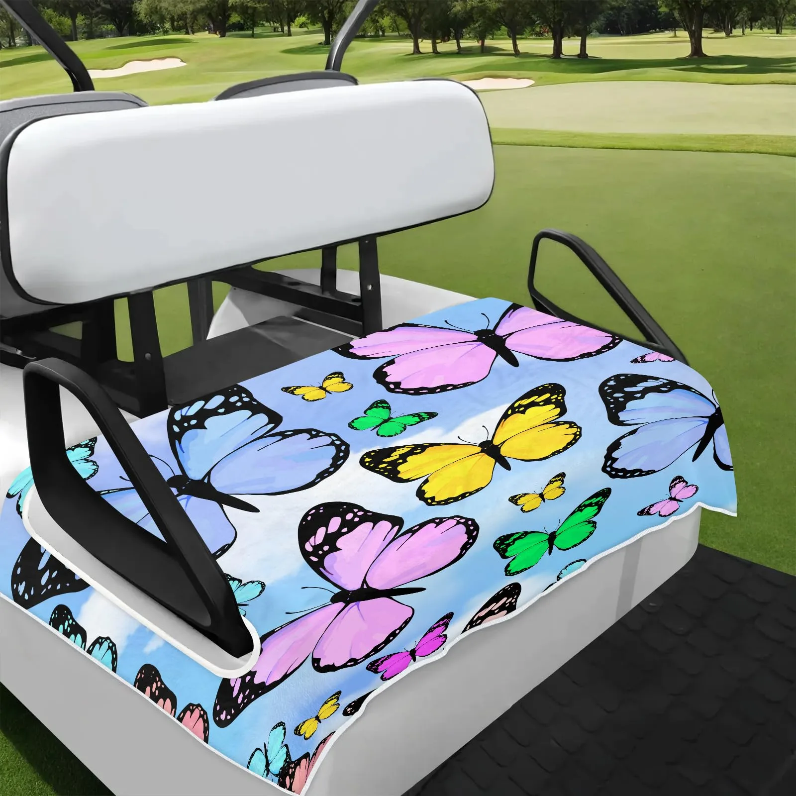 Tiveruda Golf Cart Seat Cover for Double Seats, 51 x 31 in