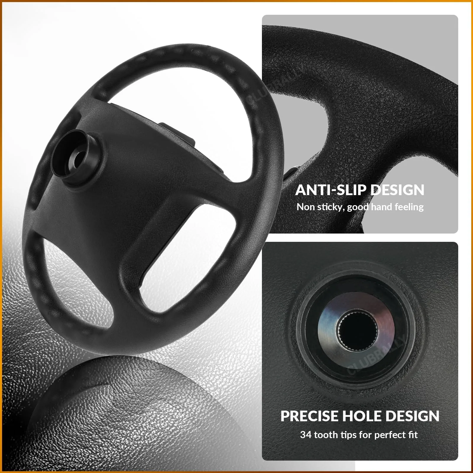 CLUBRALLY Steering Wheel for Club Car DS – XD-FXP-0006 image 2
