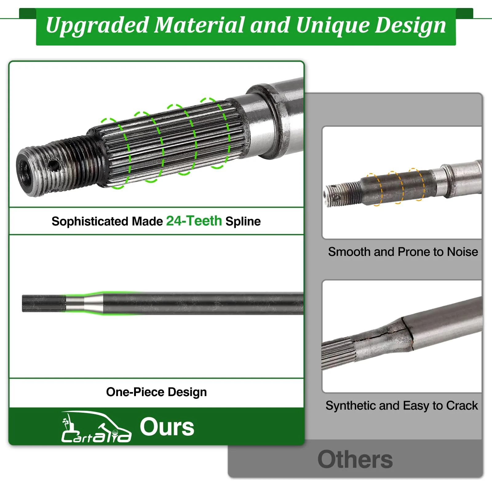 Cartalia Rear Axle Shaft for E-Z-GO TXT and Medalist image 3