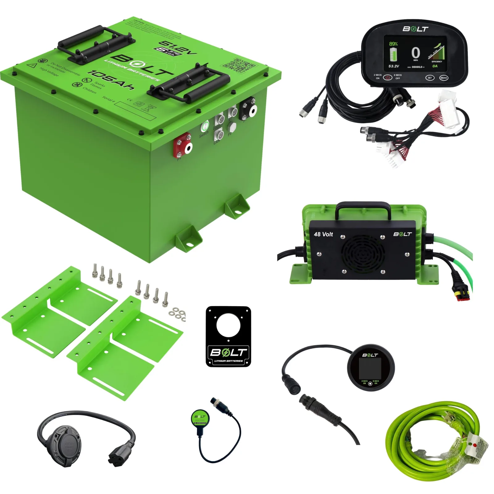 Bolt Energy USA 33-688HS 51.2V 105Ah LiFePO4 Battery for ICON 2017–2021