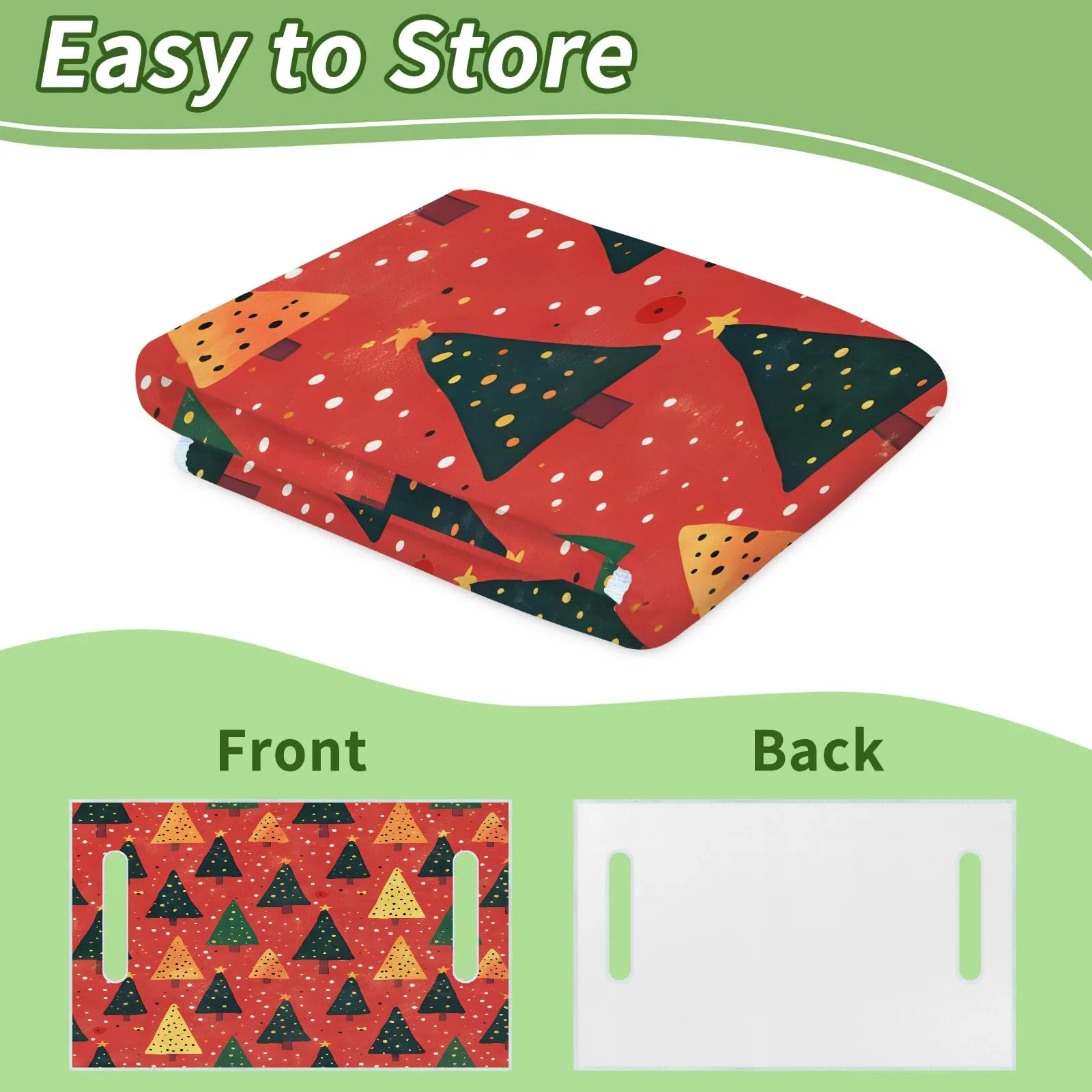 Tiveruda Christmas Tree Golf Cart Seat Cover, 51 x 31 in. image 4