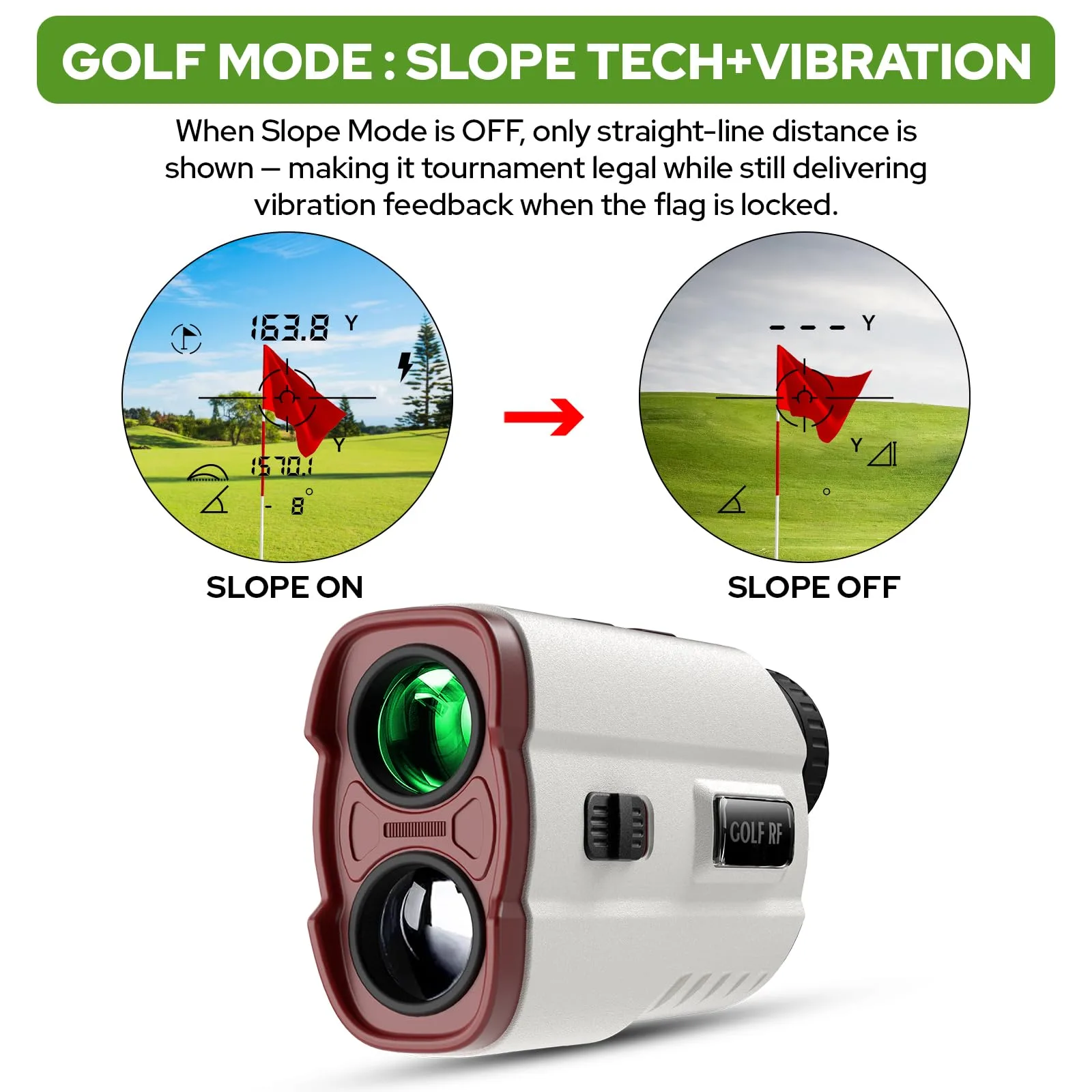APTGRF Golf Laser Rangefinder with Slope & Vibration — up to 800 yd image 4