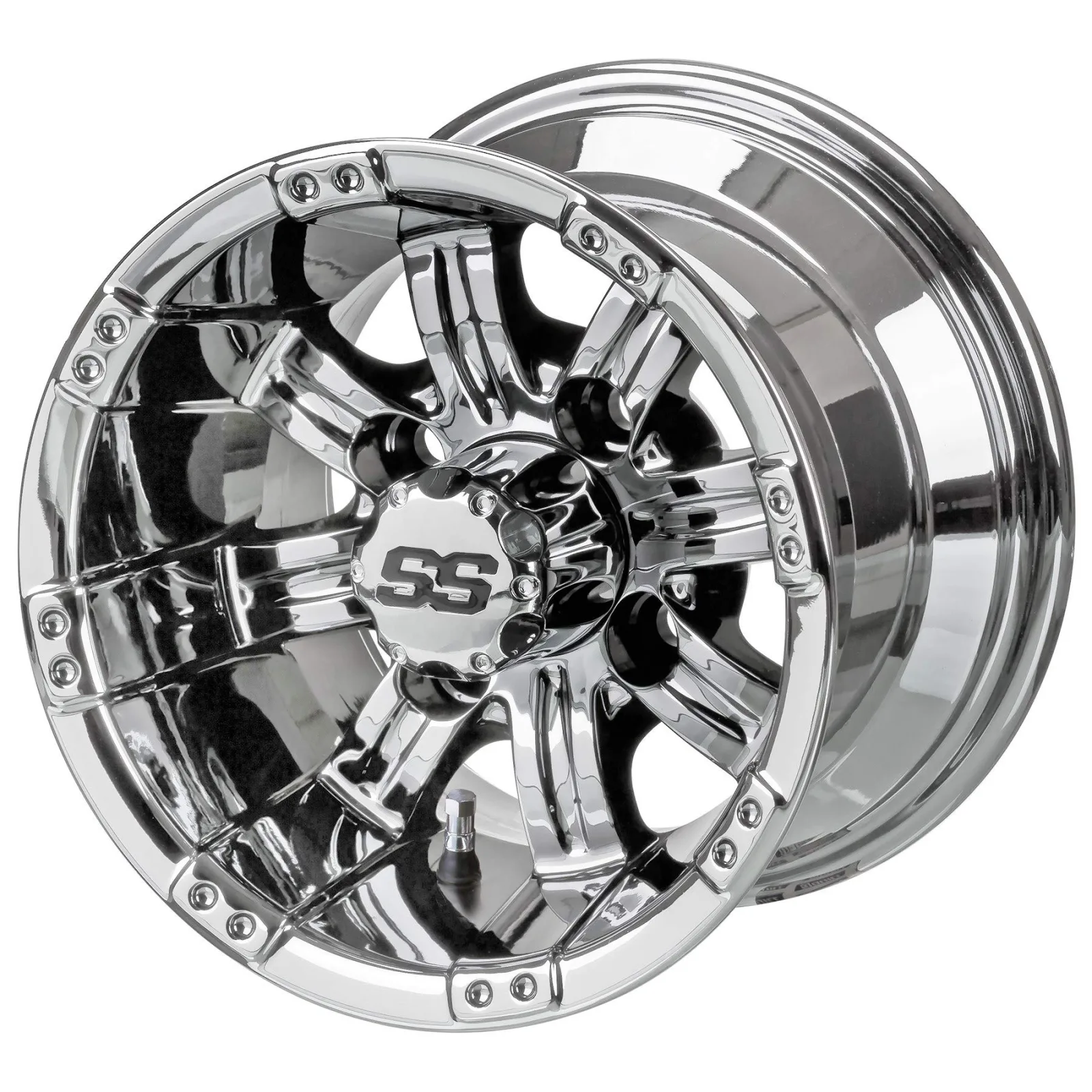 RM Cart Casino 10-Inch Golf Cart Wheels Set of 4