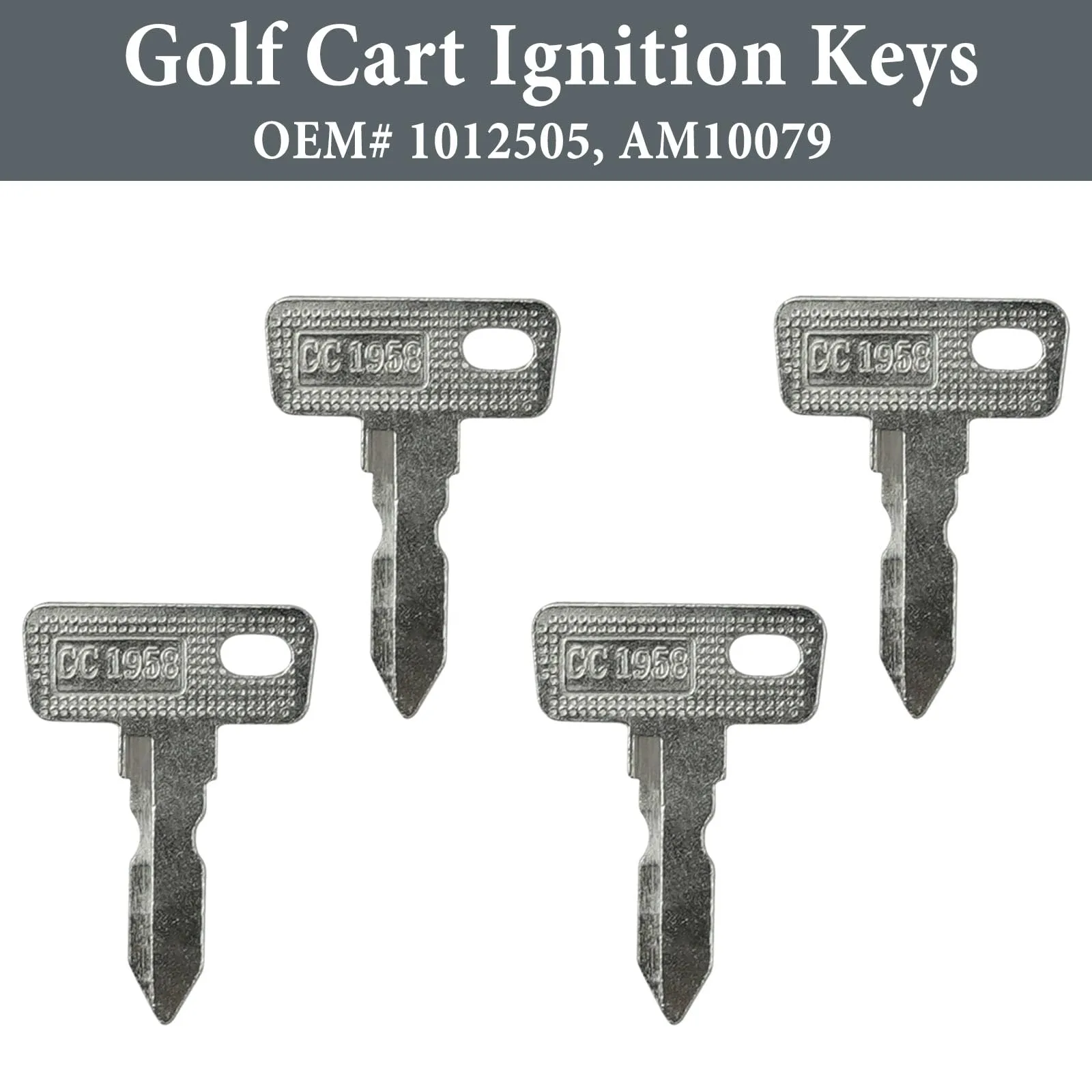 GRADORA Golf Cart Keys for Club Car DS and Precedent image 3