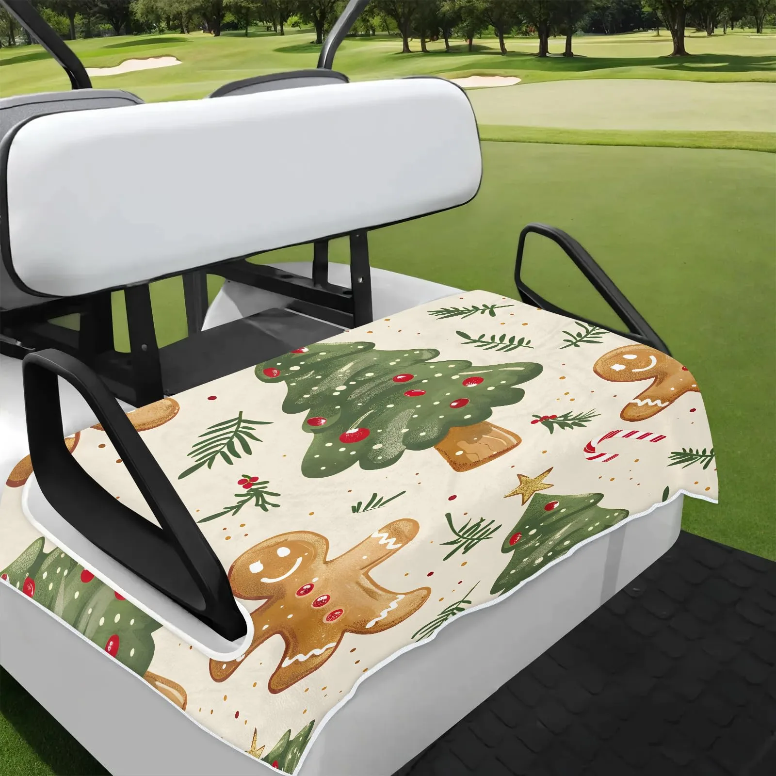 Tiveruda 51 x 31 in Universal 2-Person Golf Cart Seat Cover - Polyester